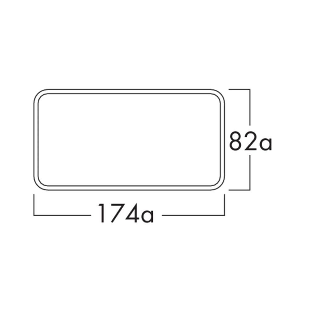 Naber Abluft-Set COMPAIR System Ø 125 K-Klima-R flow 125 Mauerkasten, innen Rechteck-An
