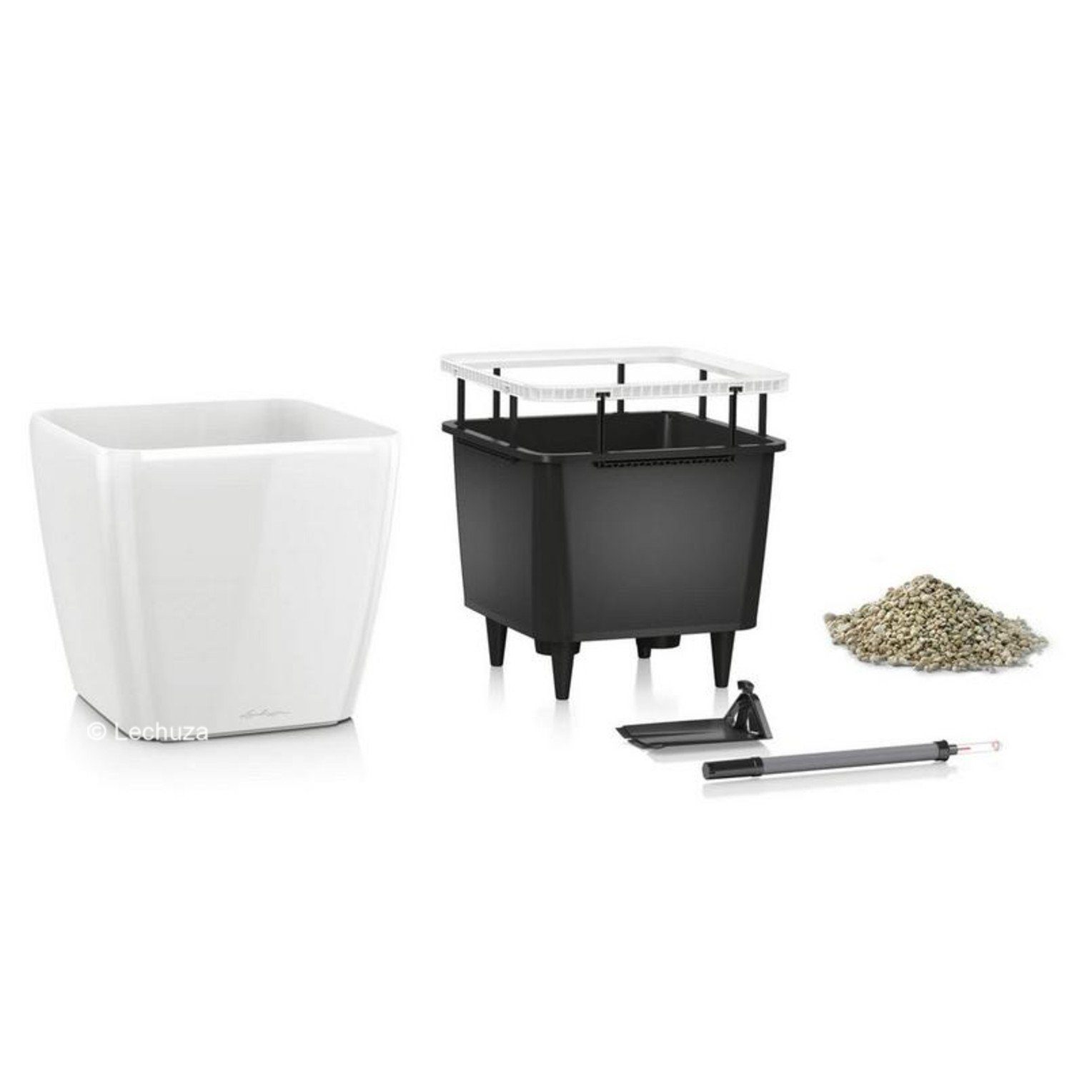 Lechuza® Pflanzkübel Pflanzgefäß Quadro LS 35 günstig online kaufen