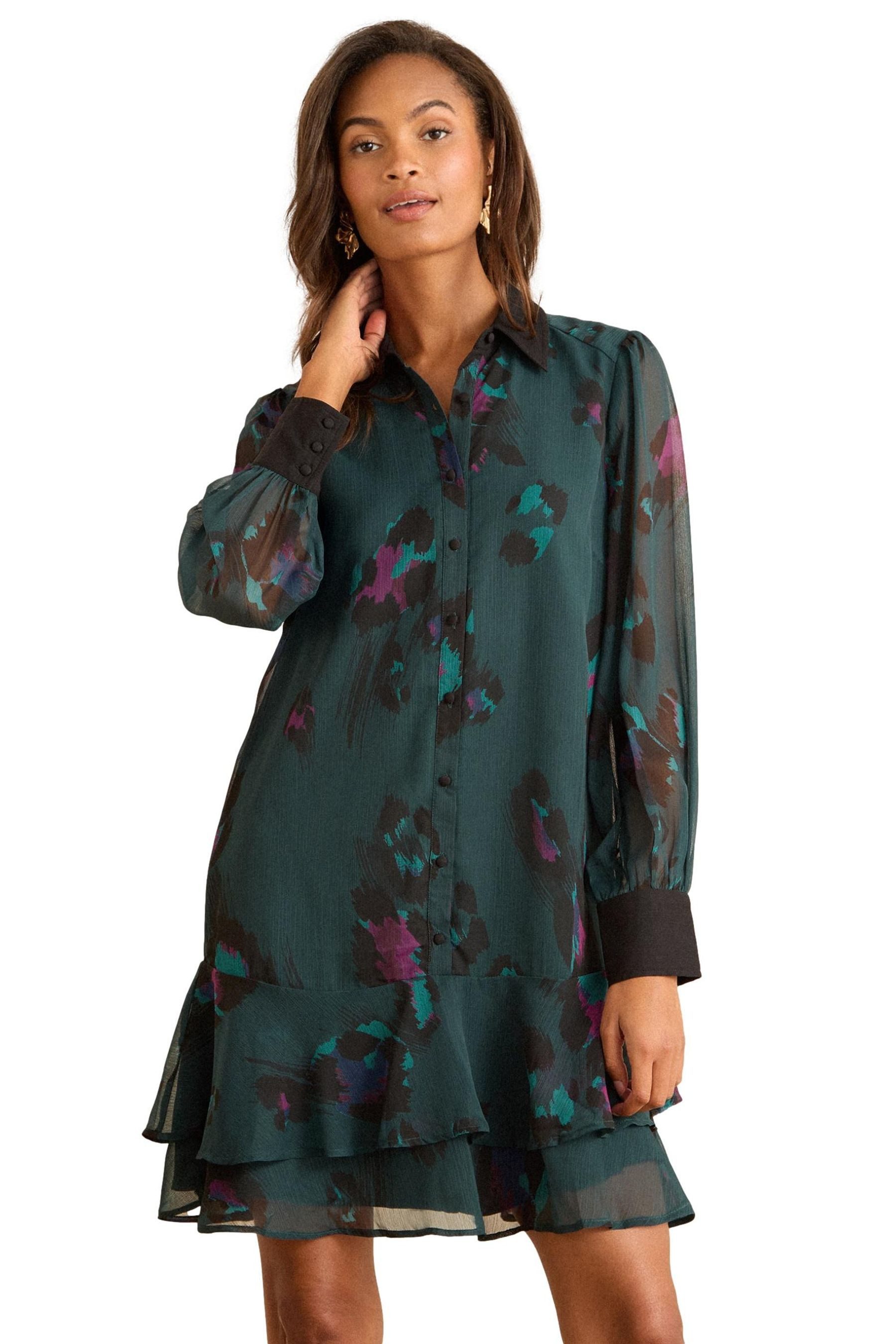 Love & Roses Minikleid Love & Roses Mini-Kleid mit Animal-Print, Petite (1-tlg)