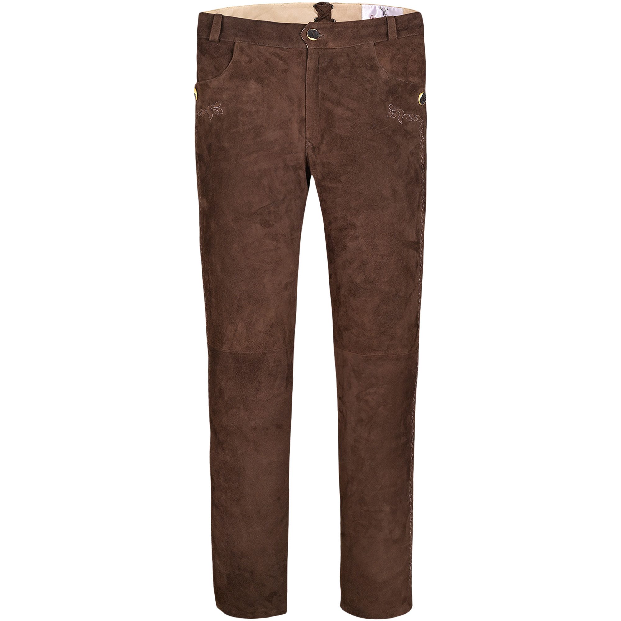 German Wear Trachtenlederhose GW850 Lange Trachten Lederhose Hosen aus Zieg günstig online kaufen