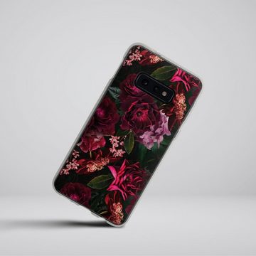 DeinDesign Handyhülle Rose Blumen Blume Dark Red and Pink Flowers, Samsung Galaxy S10e Silikon Hülle Bumper Case Handy Schutzhülle