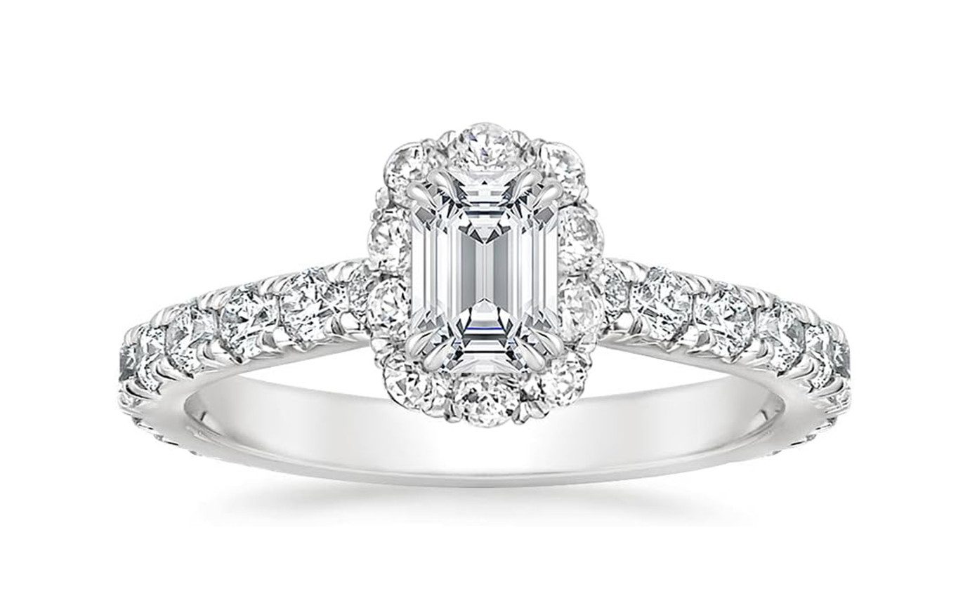 Jumpeak Trauring Ring damen, labordiamant1ct,D,VS1,2EX,Damen-Diamantring, Mutter sohn geschenk,Geschenk ideen für frau,Liebes geschenk für sie