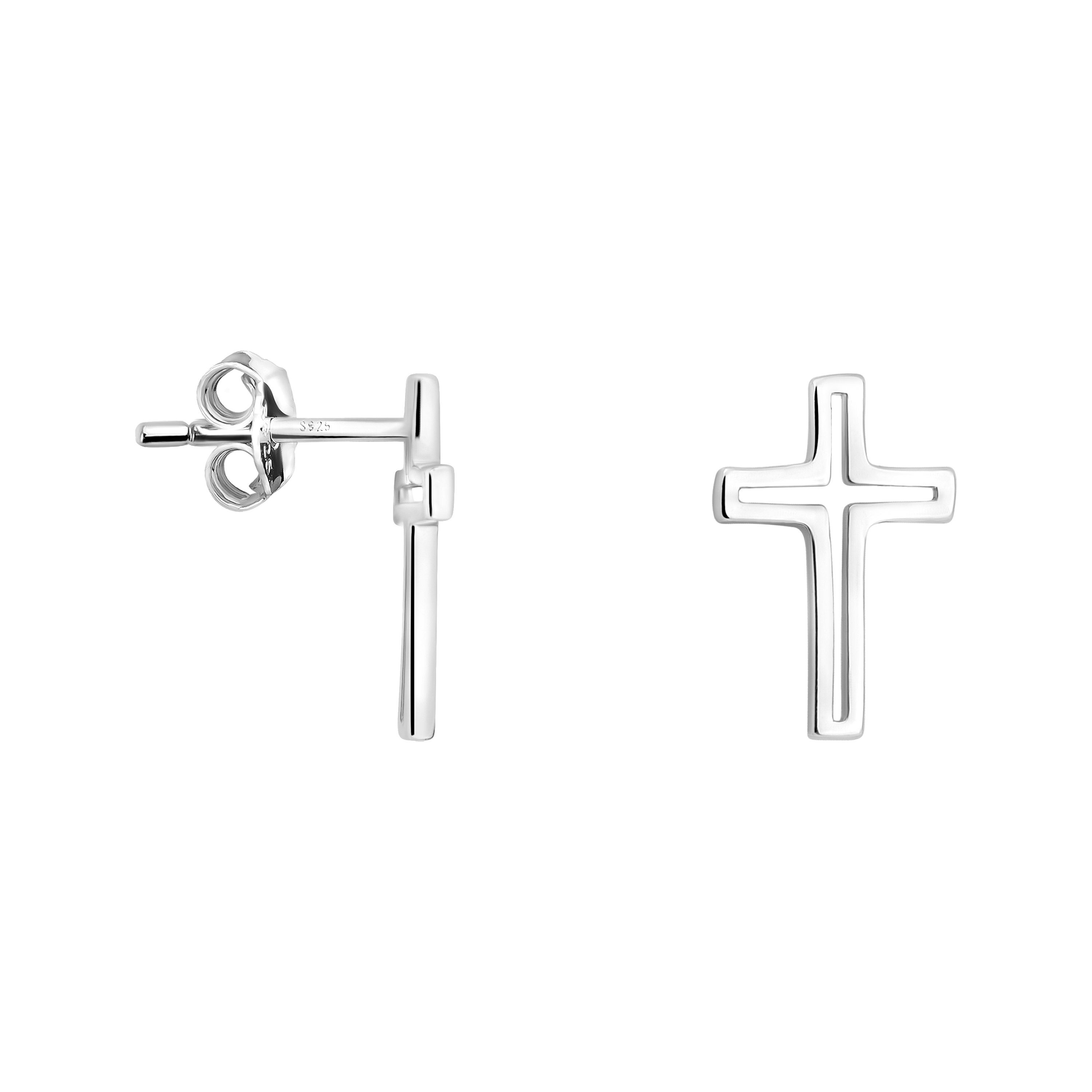 Sofia Milani Paar Ohrstecker Kreuz, 925 Silber Damen Schmuck - E1837 günstig online kaufen