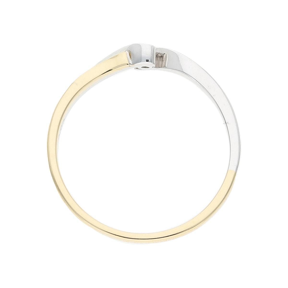 JuwelmaLux Fingerring JuwelmaLux Brillant Ring Bicolor Gold 585 JL10-07-0560 (kein Set, 1-tlg)