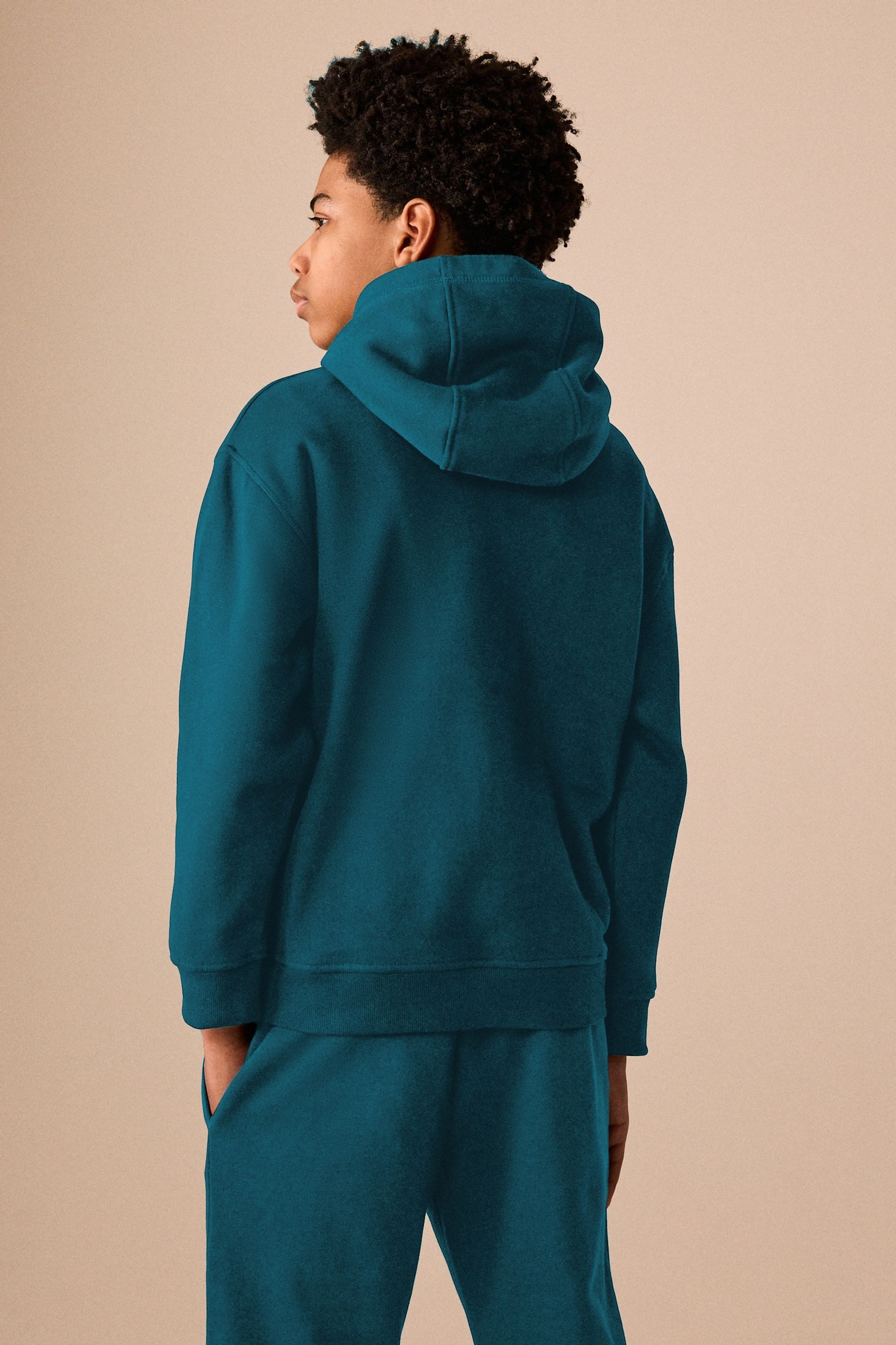 Next Hoodie Einfarbiges Jersey-Hoodie (1-tlg) – Bild 5 von 5