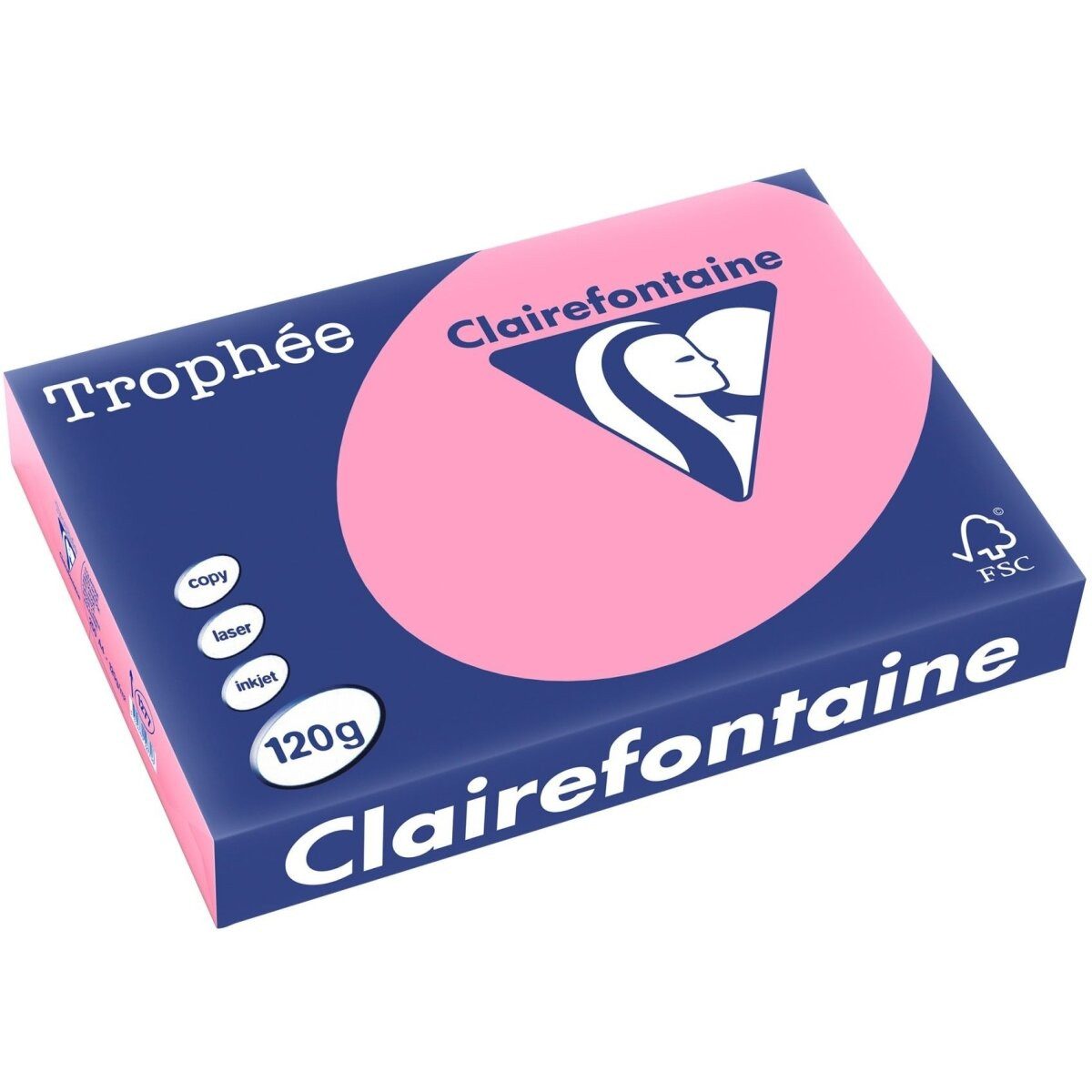CLAIREFONTAINE Kopierpapier Kopierpapier Trophee A4 120g/qm VE=250 Blatt heckenrose