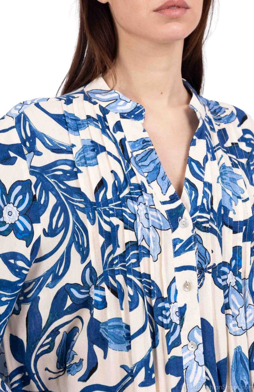 Charis Moda Tunikakleid Sommerkleid im Tunikastil Trompetenärmel