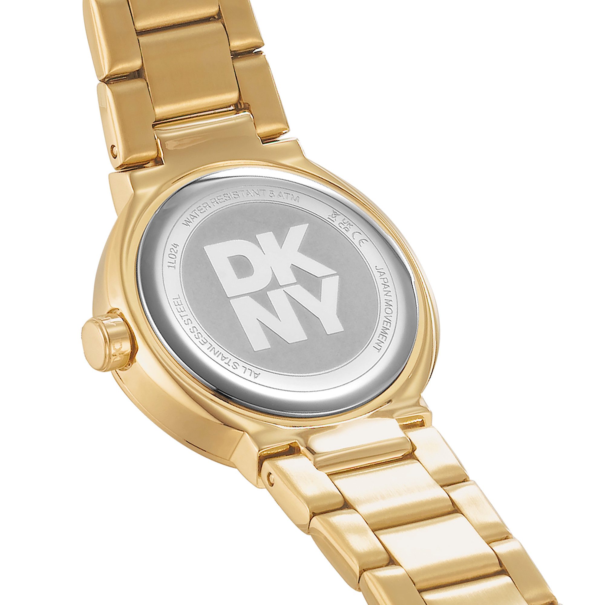 DKNY Quarzuhr Eastside Mini DK1L024M0135, Armbanduhr, Damenuhr, Edelstahlarmband, analog