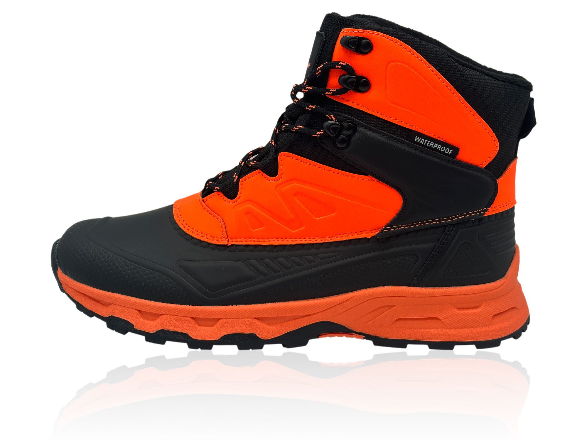 Nowaland Wanderstiefel wasserabweisend gefüttert mit profilierter Laufsohle Outdoorwinterstiefel Mit weichem Fleecefutter und griffiger Profilsohle