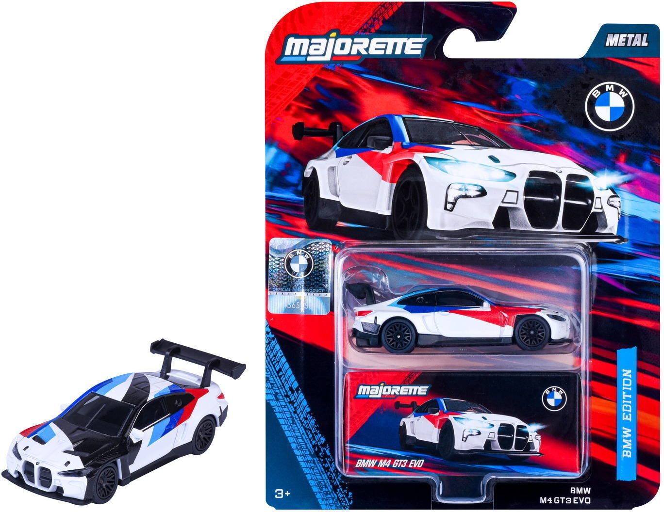 majORETTE Spielzeug-Auto Spielzeugauto Deluxe BMW M4 GT3 EVO 7,5 cm 8502101003Q02