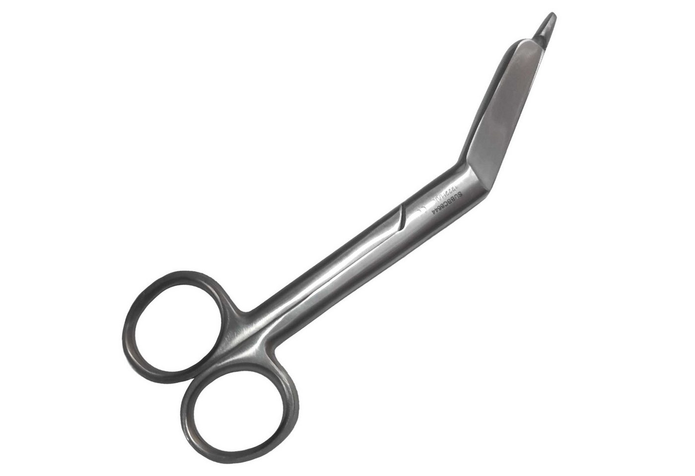 SU Instruments Scheren-Set Saleem Verbandschere nach Lister 14 cm, (Einzelartikel, 1-tlg., 1 Verbandschere), abgewinkelte Verbandschere, stumpfe Schutzspitze