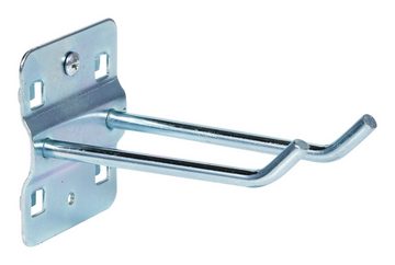 KS Tools Lochwand-Ausstattung, Doppelter Werkzeughalter mit schrägem Hakenende, Ø 6 mm, 75 mm