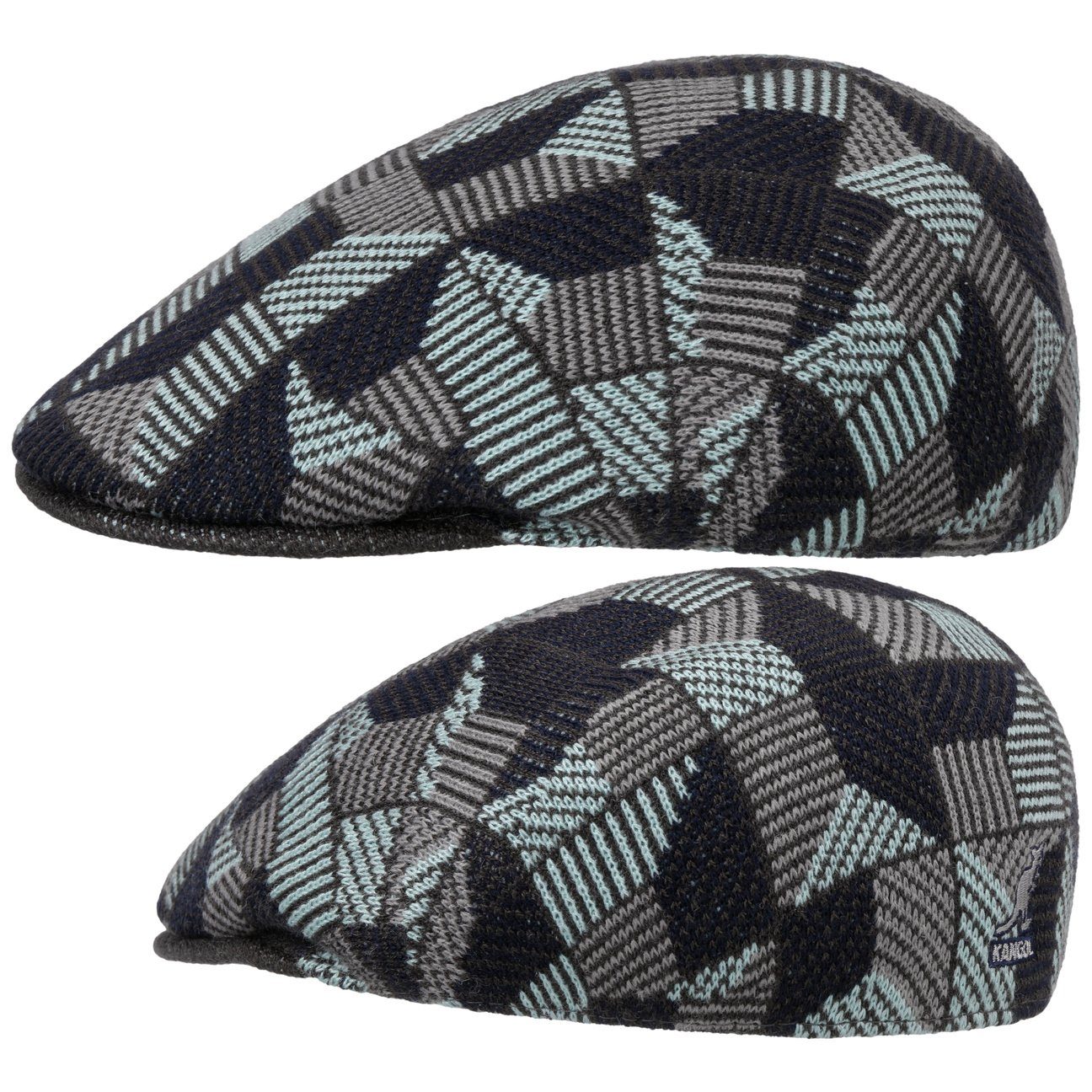 Kangol Flat Cap (1-St) Schirmmütze mit Schirm türkis | Flat Caps