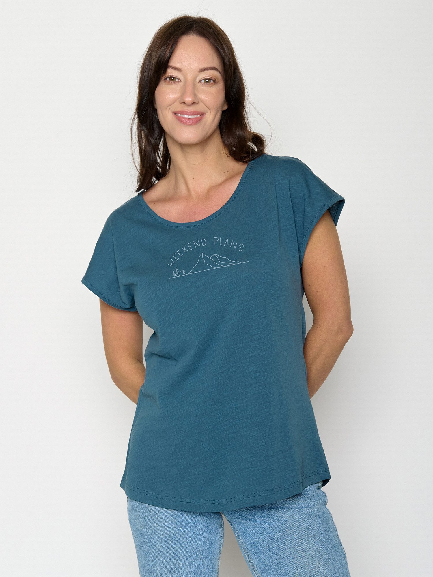 GreenBomb T-Shirt Cool Weekend Plans (1-tlg) Rundhalsausschnitt, Bio-Baumwolle, GOTS Zertifiziert