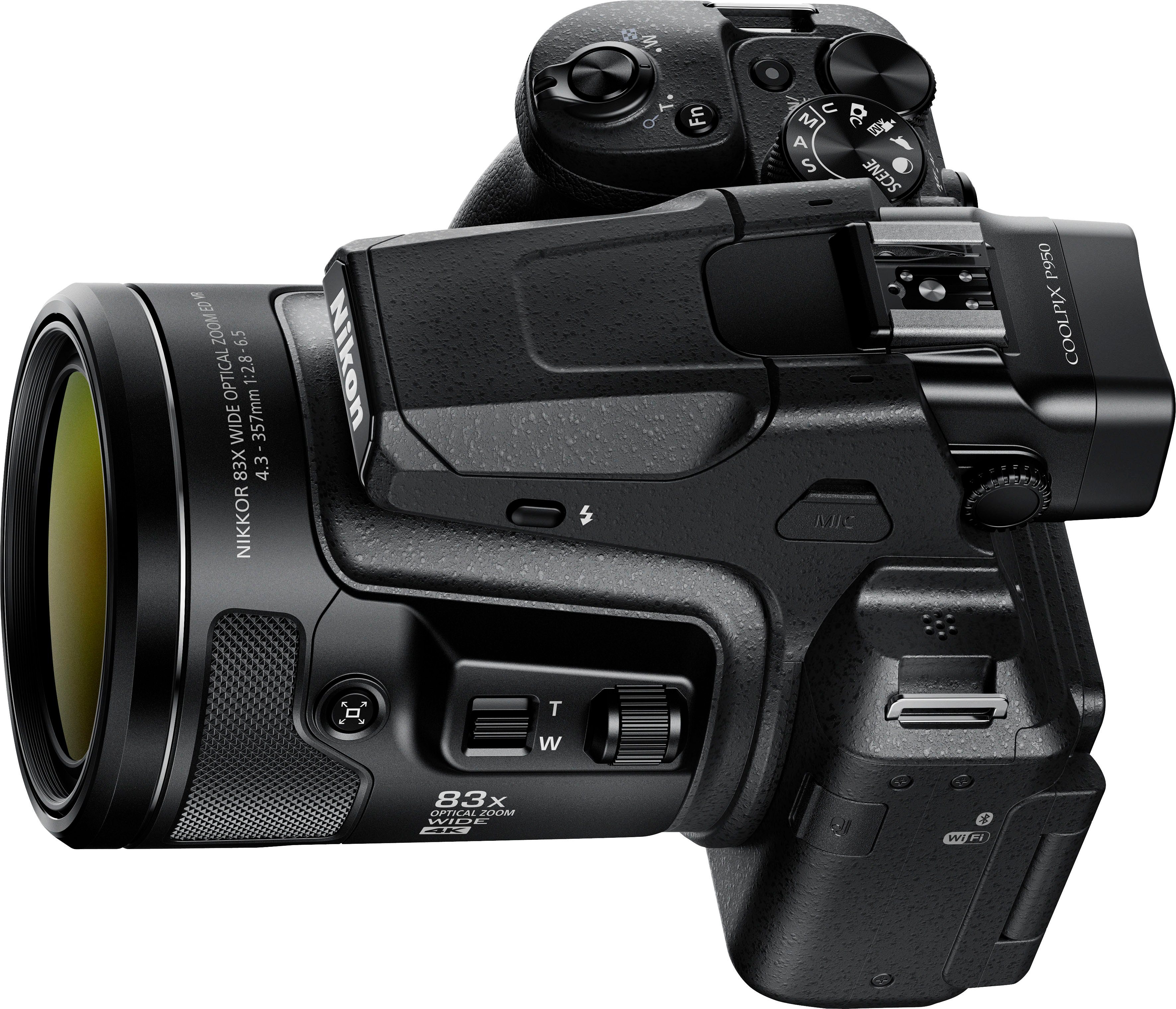 Bridge-Kamera P950 83x opt. (WiFi) Zoom, Coolpix (16 Bluetooth, Nikon WLAN MP,