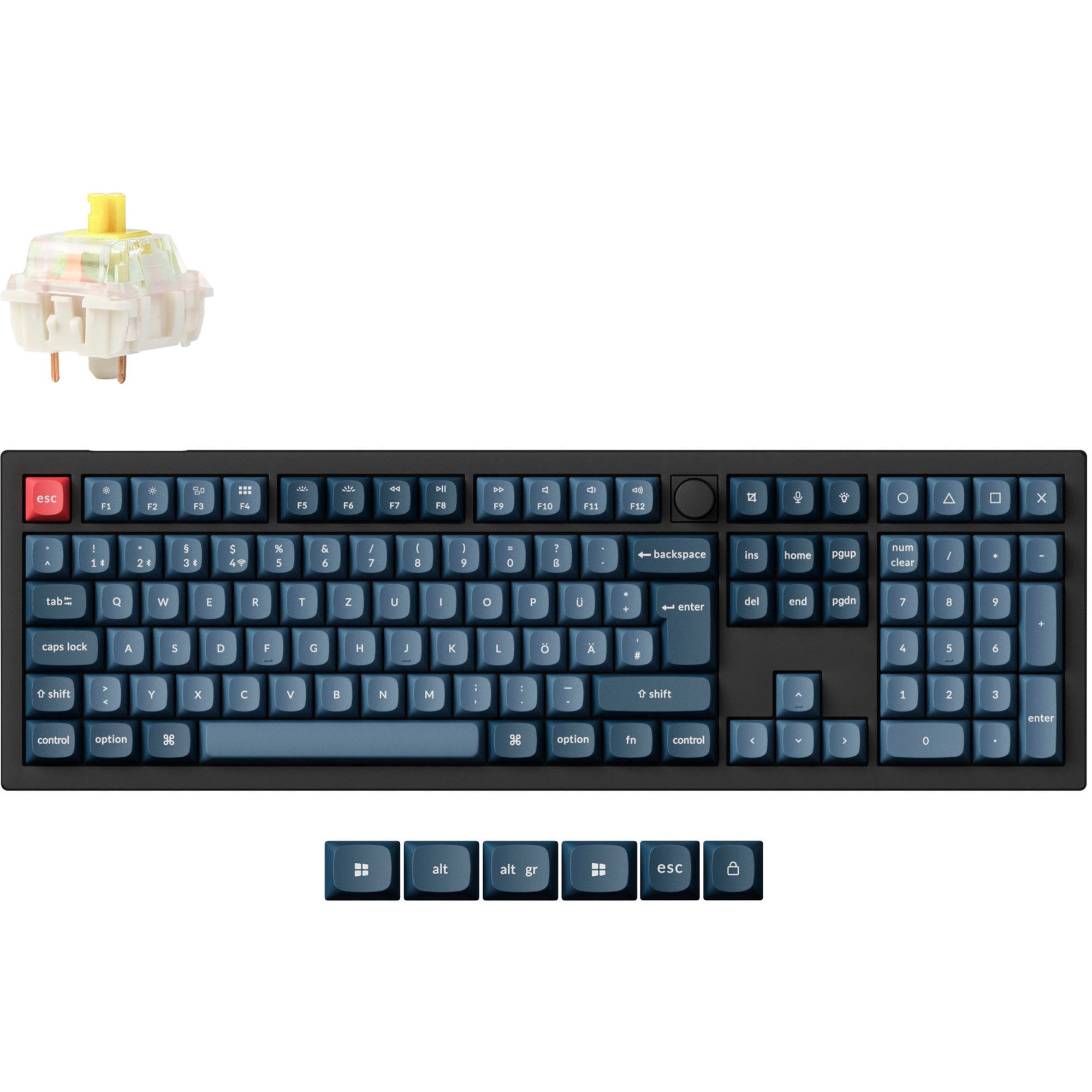 Keychron Keychron V6 Max, Gaming-Tastatur, (Hot-Swap, RGB) Tastatur
