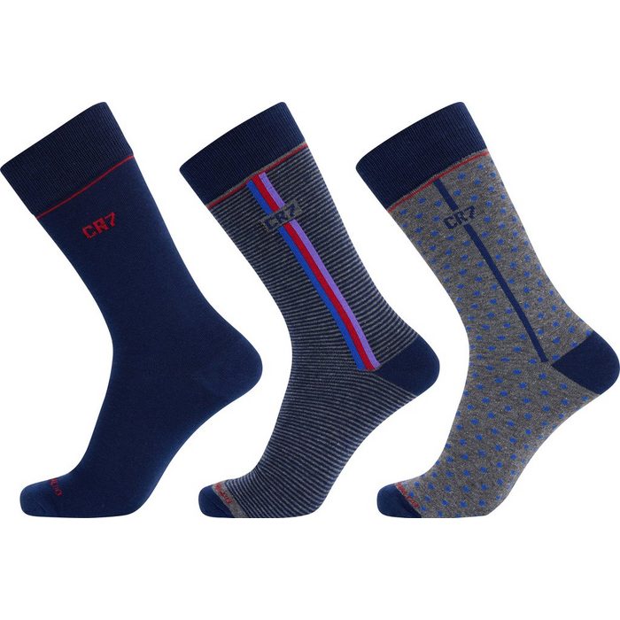 CR7 Socken (Packung 3-Paar) in unterschiedlichem Farbmix