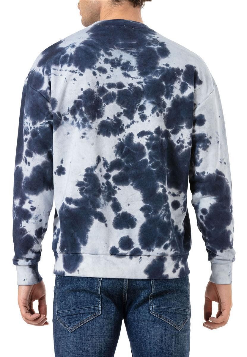 RedBridge Sweatshirt dezent oversized im Batik günstig online kaufen