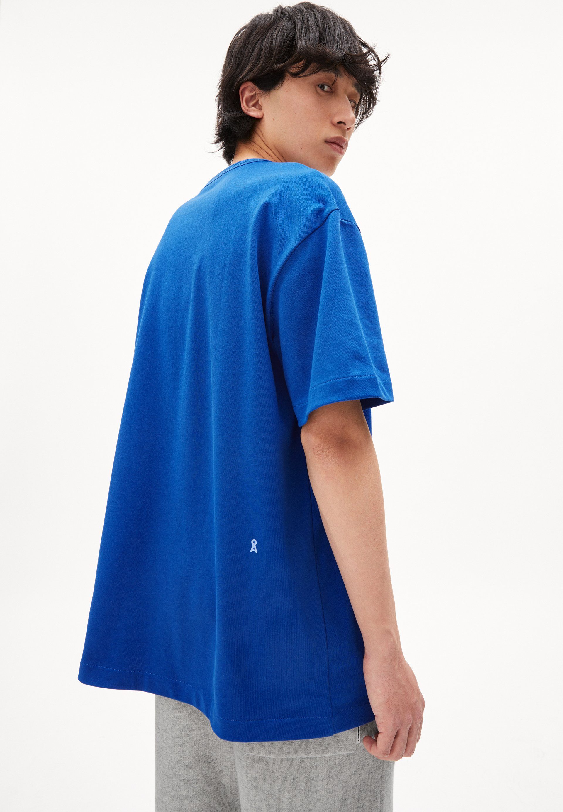 SOLID (1-tlg) AALEX Herren Keine dynamo T-Shirt Details Armedangels blue