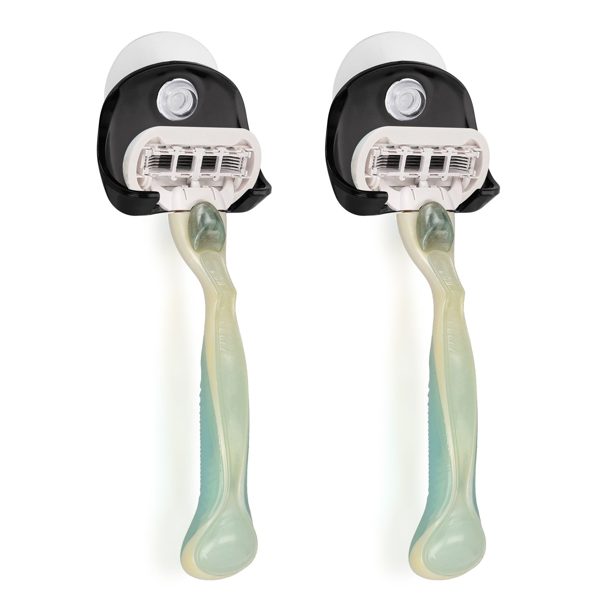 Rasier-Set 2x Saugnapf Halterung für Rasierer