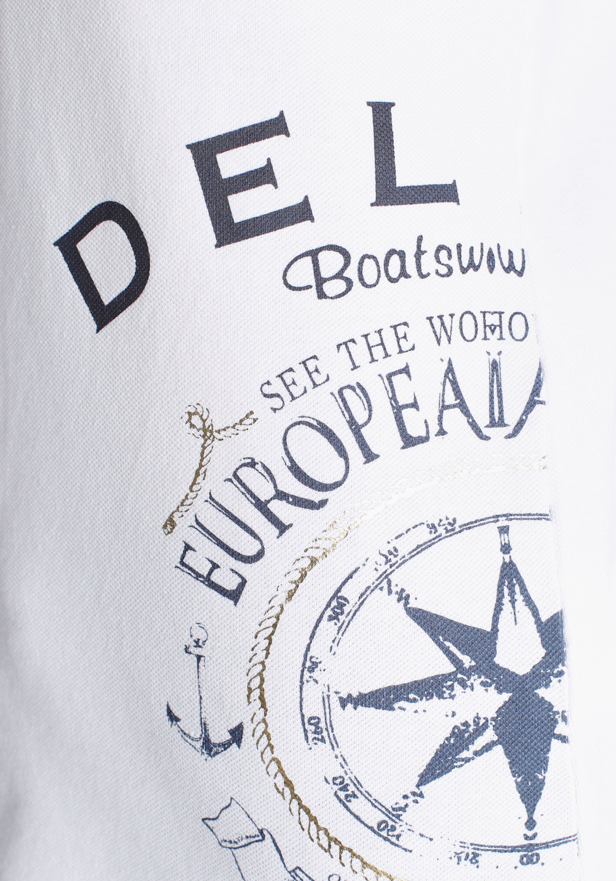 maritimen MARKE! Look Poloshirt in DELMAO NEUE edlem -