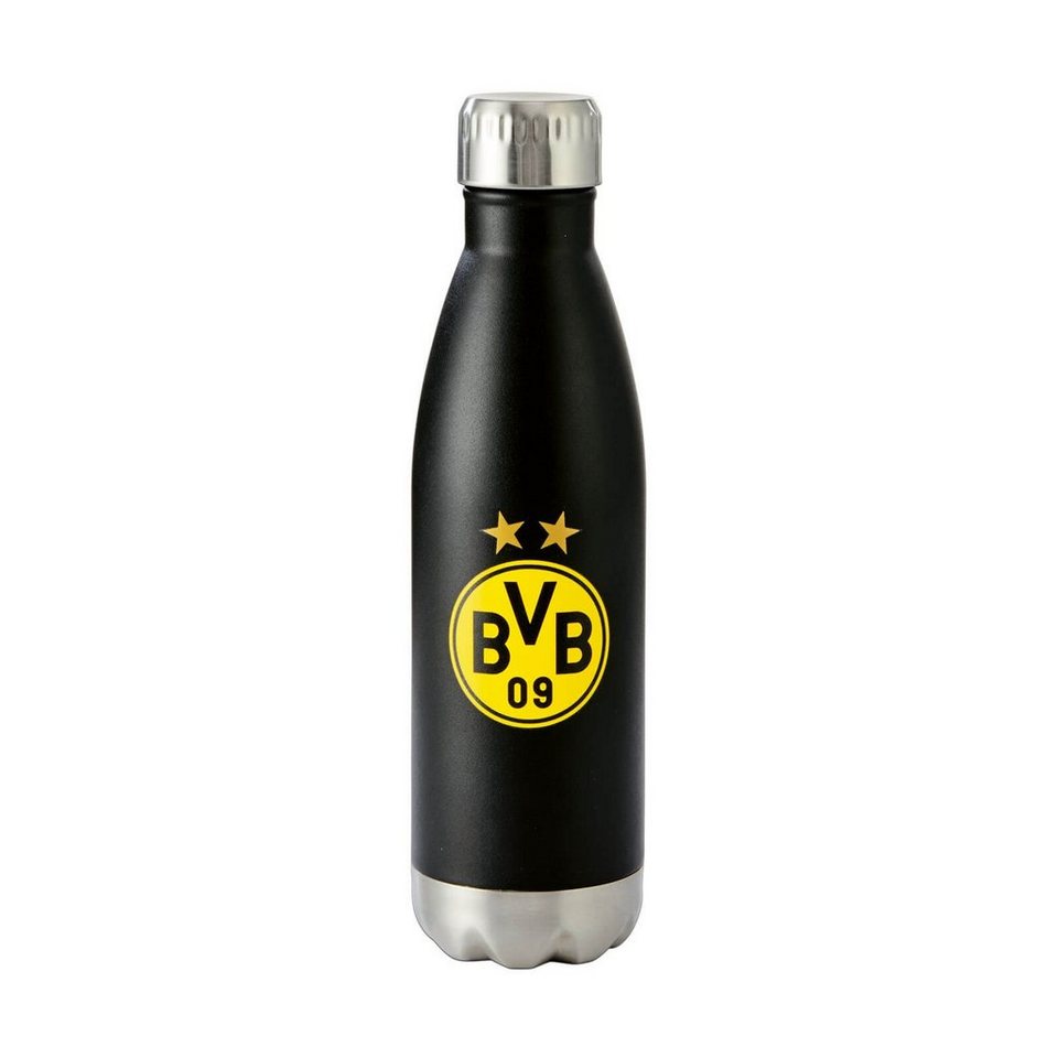 BVB Isolierflasche BVB Borussia Dortmund doppelwandige Trinkflasche, Vakuumisoliert und spülmaschinengeeignet
