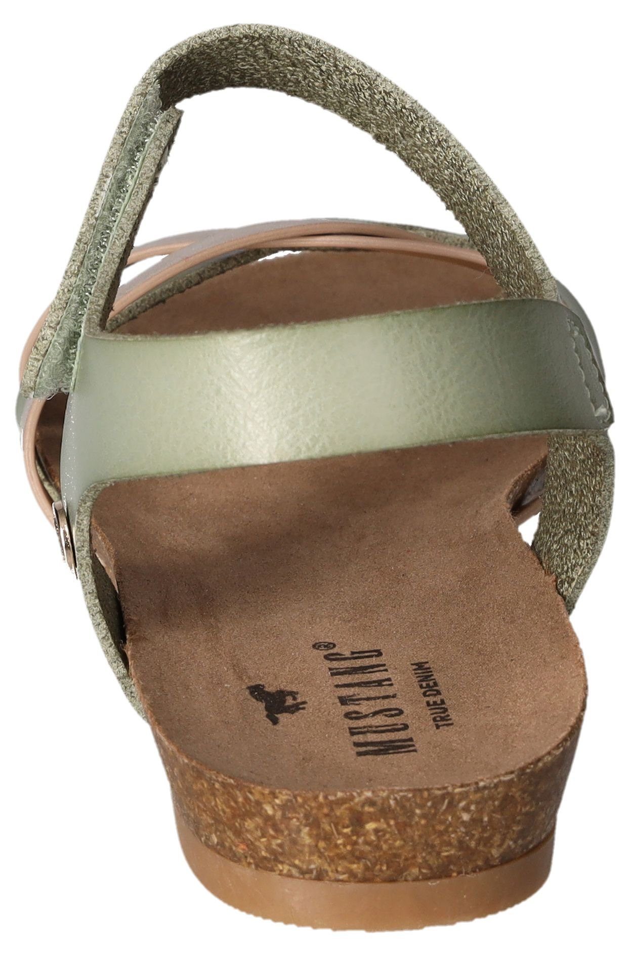 Mustang Shoes Riemchensandale, Sommerschuh, Sandalette, Klettschuh, günstig online kaufen