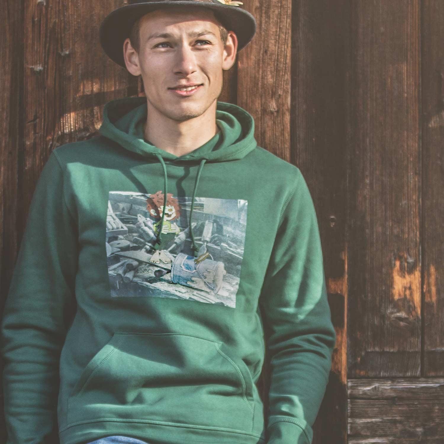 Bavariashop Hoodie ®Pumuckl Herren Hoodie "Werkstatt" günstig online kaufen