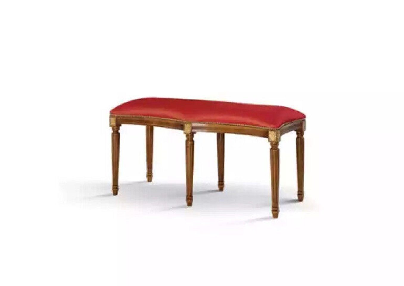 JVmoebel Sitzbank Rot Sitzbank Polster Sitzmöbel mane Wohnzimmer Designer (1-St., Sitzbank), Made in Italy