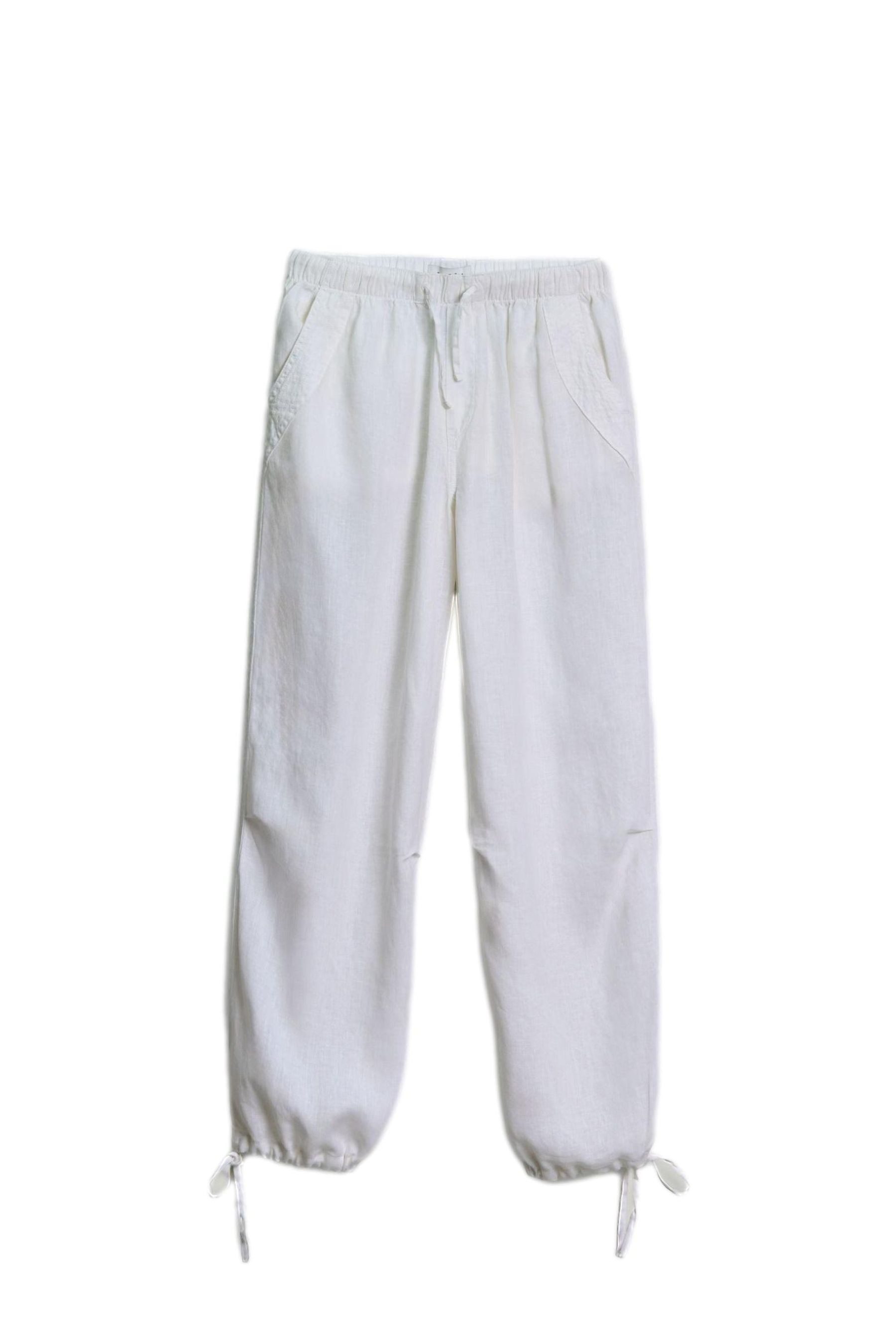 Bhoem Palazzohose BHOEM Hose mit weitem Bein und Bindedetail (1-tlg)