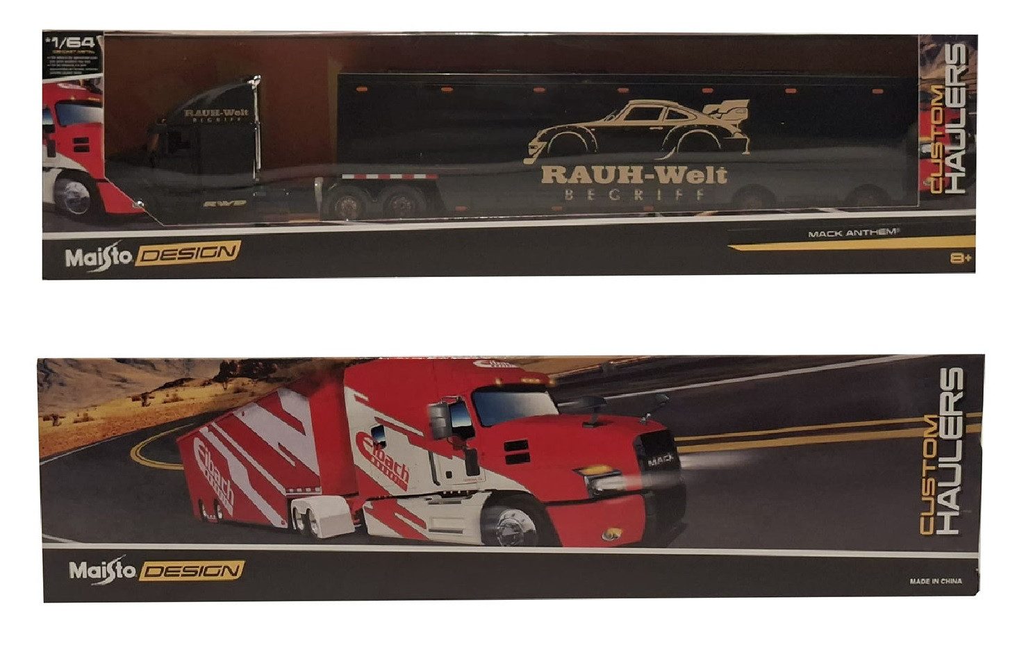 Bburago Spielzeug-Transporter Bbaurago Custom Haulers Mack Anthem RAUH-Welt Begriff Truck LKW