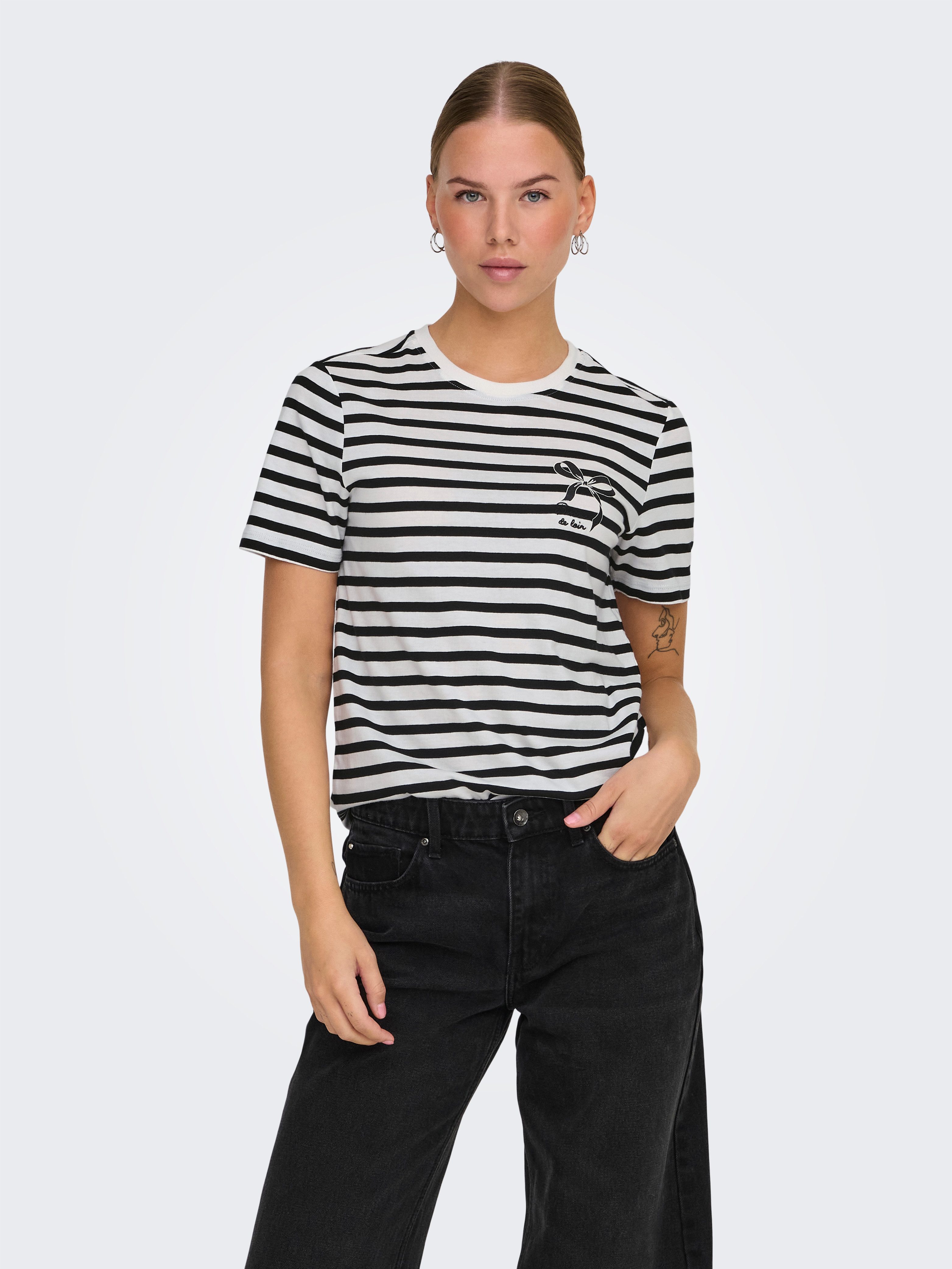 ONLY Kurzarmshirt ONLKITA LIFE REG S/S günstig online kaufen