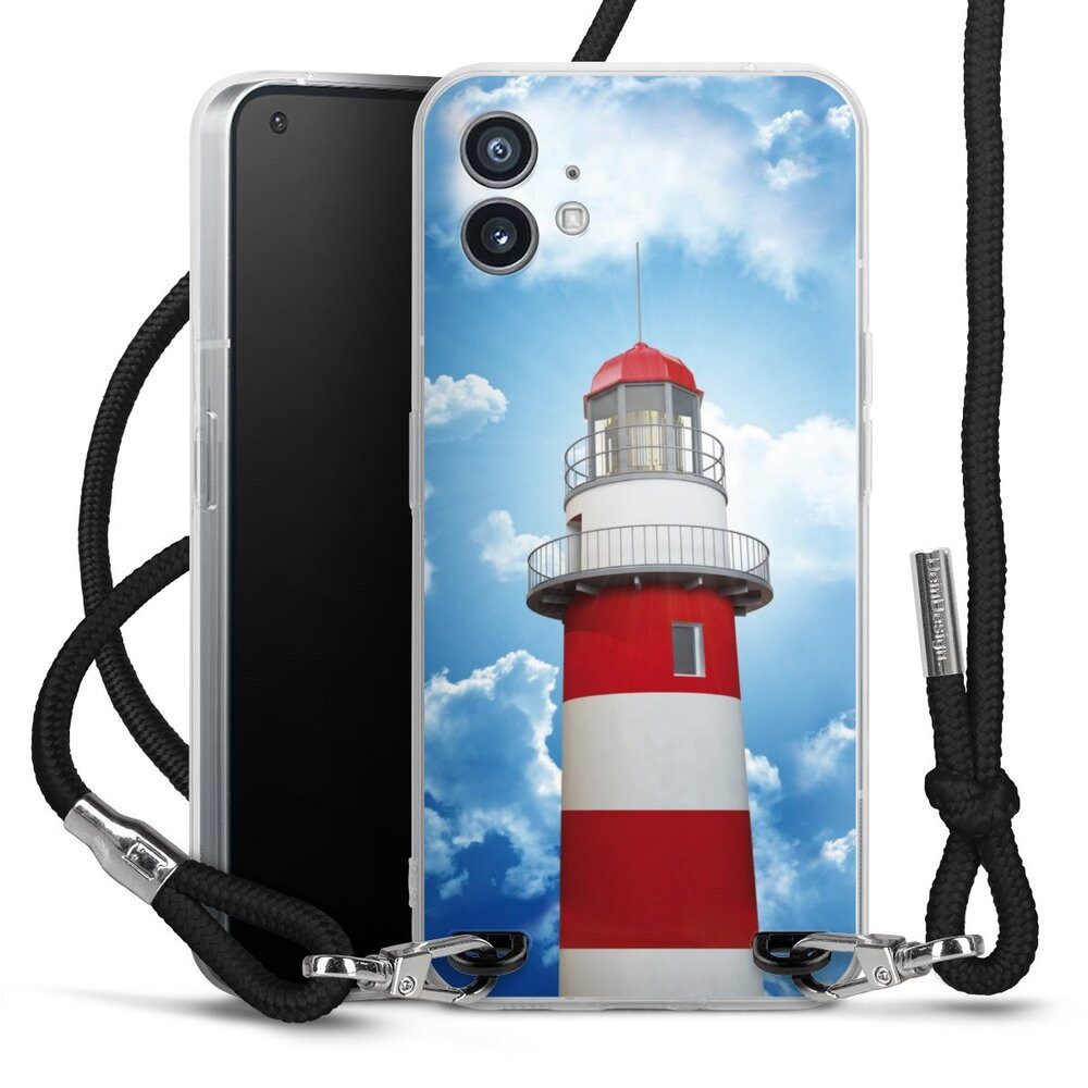 DeinDesign Handyhülle Leuchtturm Wolke Himmel Leuchtturm, Nothing Phone 1 Handykette Hülle mit Band Case zum Umhängen