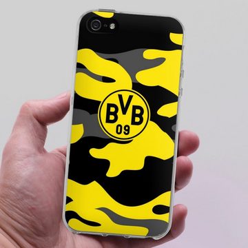 DeinDesign Handyhülle BVB Borussia Dortmund Fanartikel BVB Camo, Apple iPhone 5 Silikon Hülle Bumper Case Handy Schutzhülle