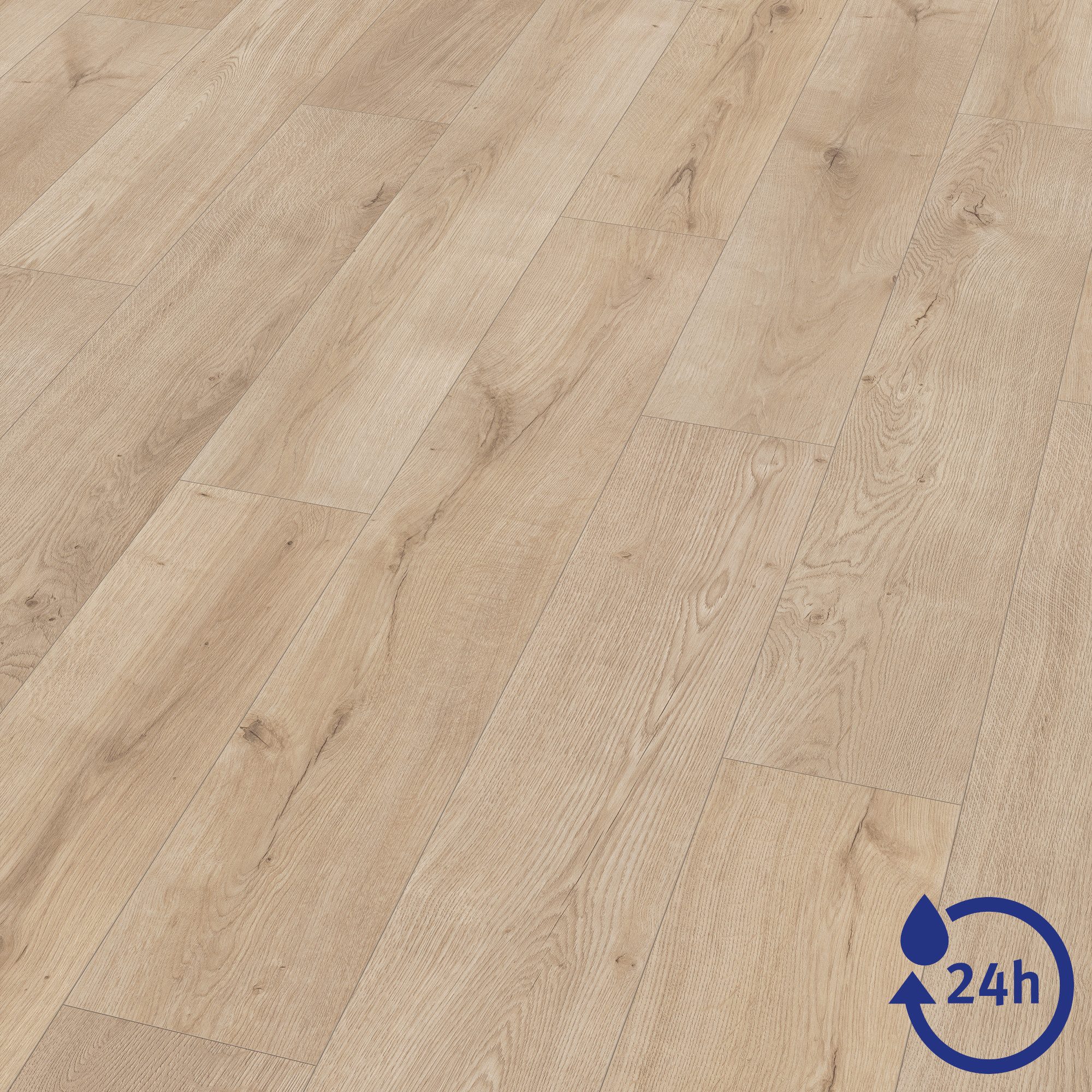 EGGER Laminat NatureSense Aqua EL2952 Lausanne Eiche hell, (10mm, 1,746m), Wasserbeständig & Praktisch