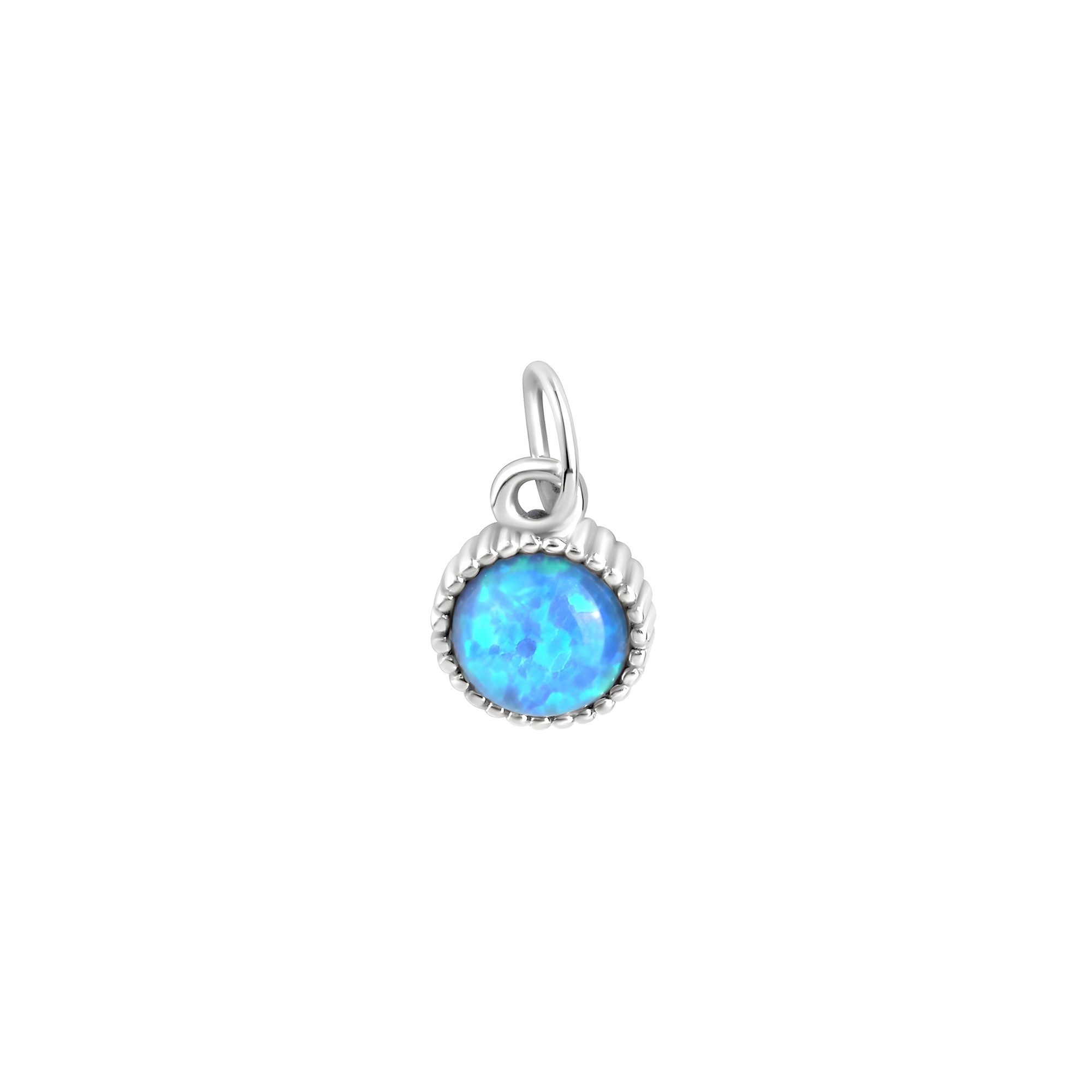 Vivance Kettenanhänger 925/- Sterling Silber rhodiniert synth. Opal blau günstig online kaufen