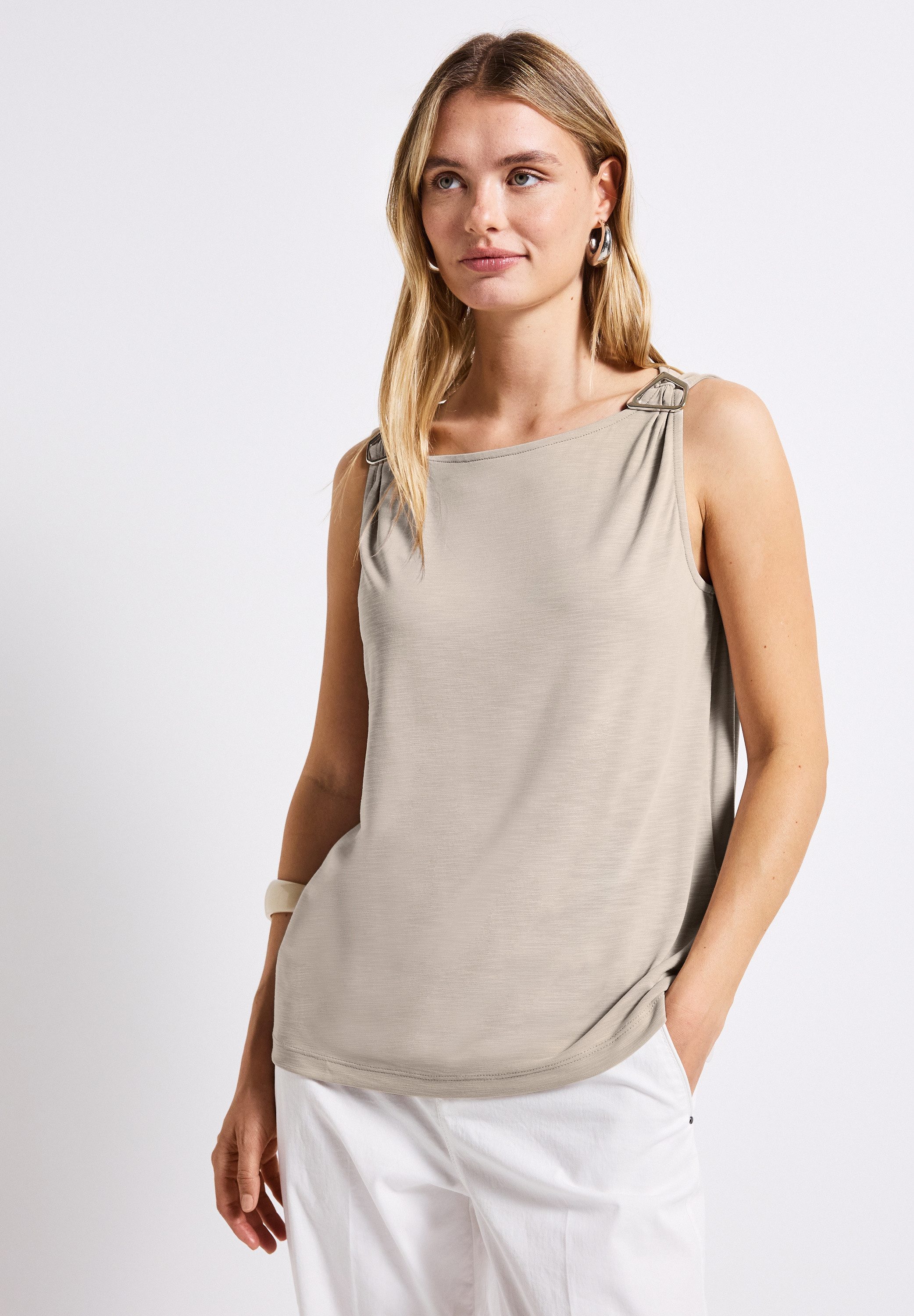STREET ONE Tanktop, mit Schulterdetail günstig online kaufen