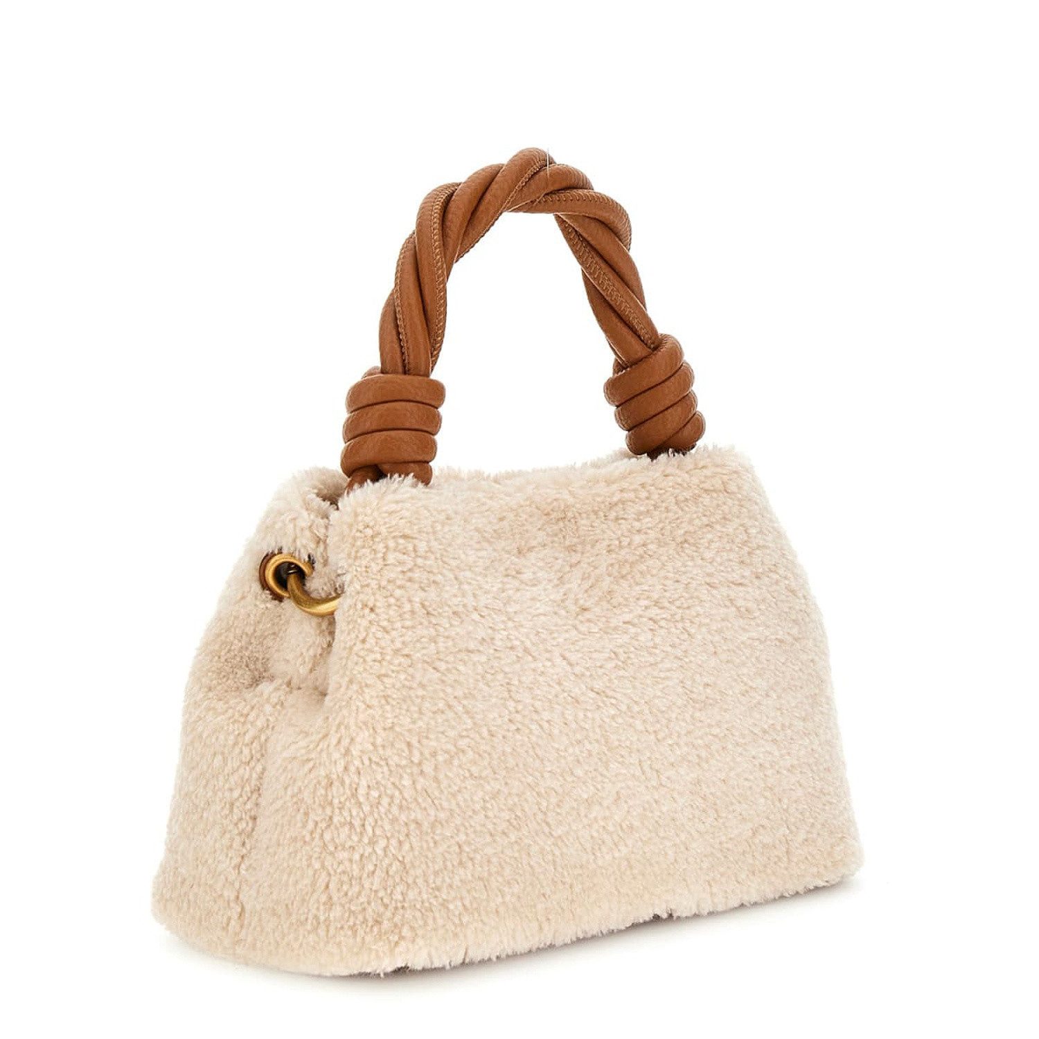 Guess Umhängetasche GUESS Handtasche Shaida natural/cognac (1, 1-tlg., 1)