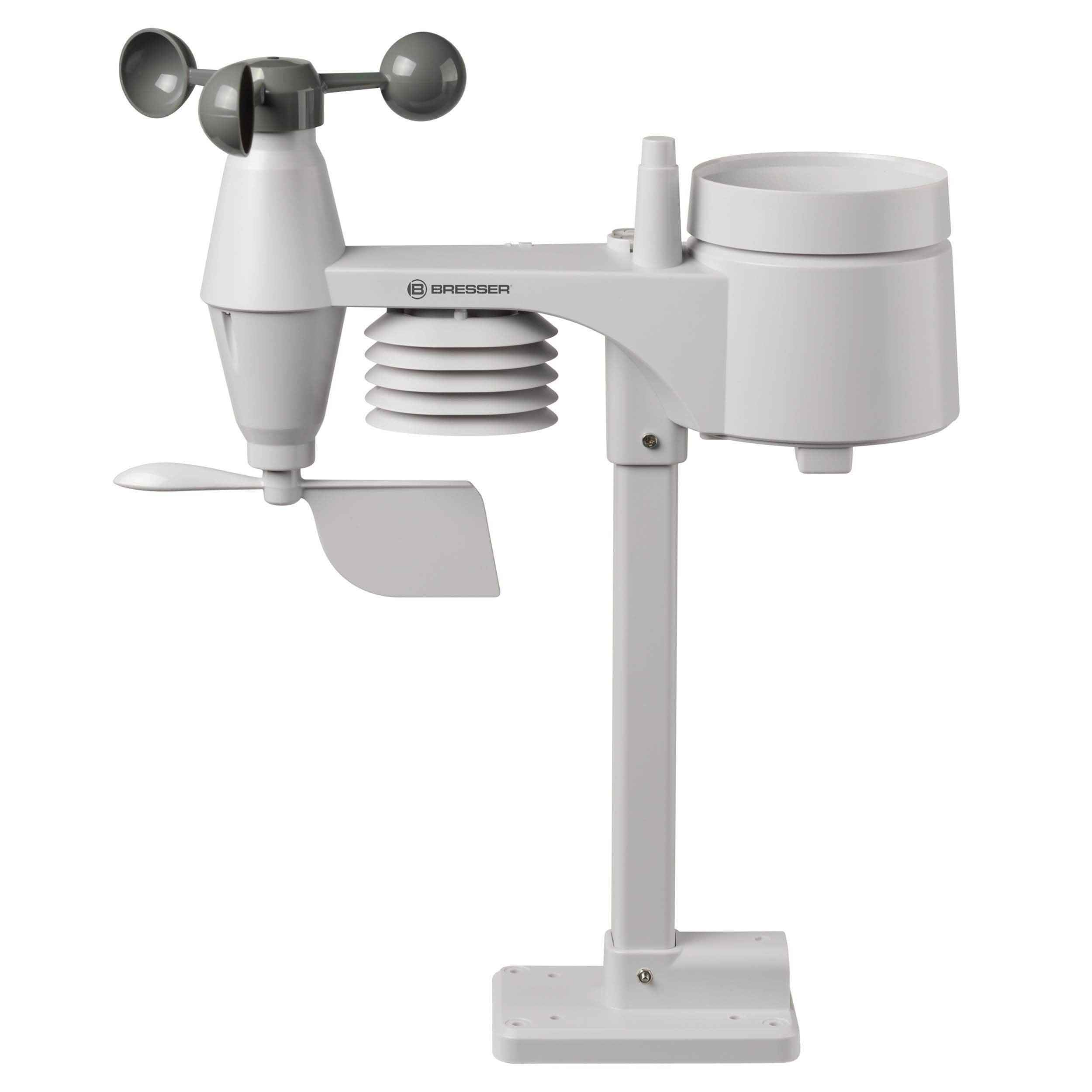 BRESSER BRESSER 5-in-1-Wetterstation weiß Wetterstation