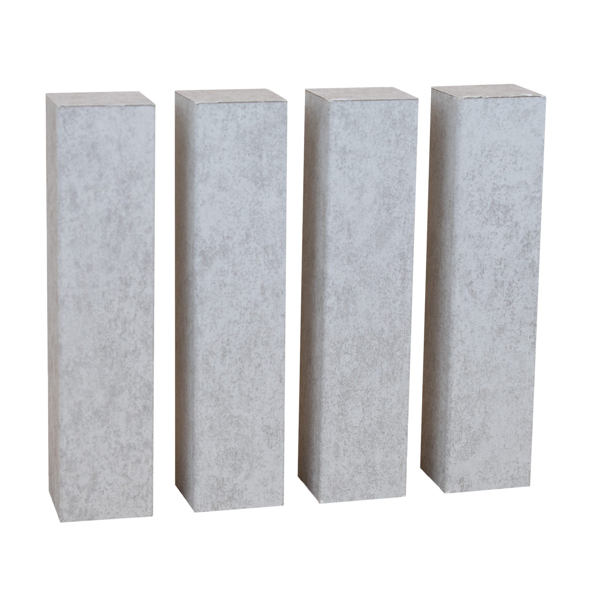 PROVISTON Sockelleisten-Zwischenstücke 22 x 98 mm Universalholzecken 4er Set MDF folie Grau by PROVISTON