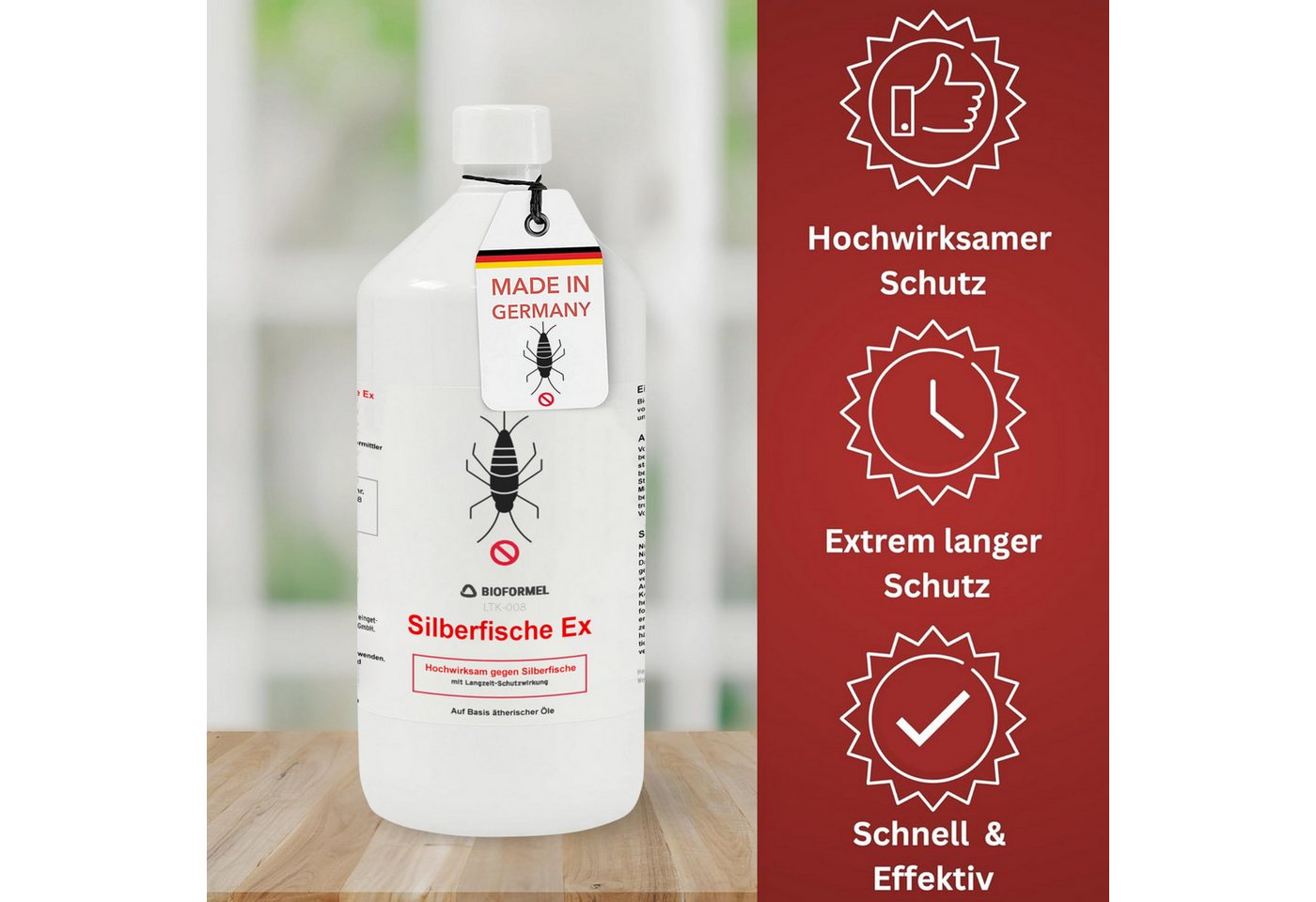 Thumbnail - LTK-008 Biodelta Insektenspray Silberfischspray N, 1 l, 500 ml