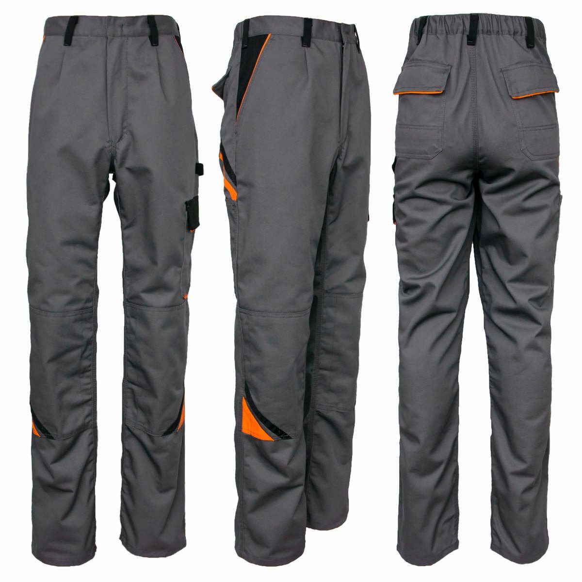 Classic Arbeitshose Arbeitshose Berufshose Schutzhose Sicherheitshose Grau (PROF-SP-GR)