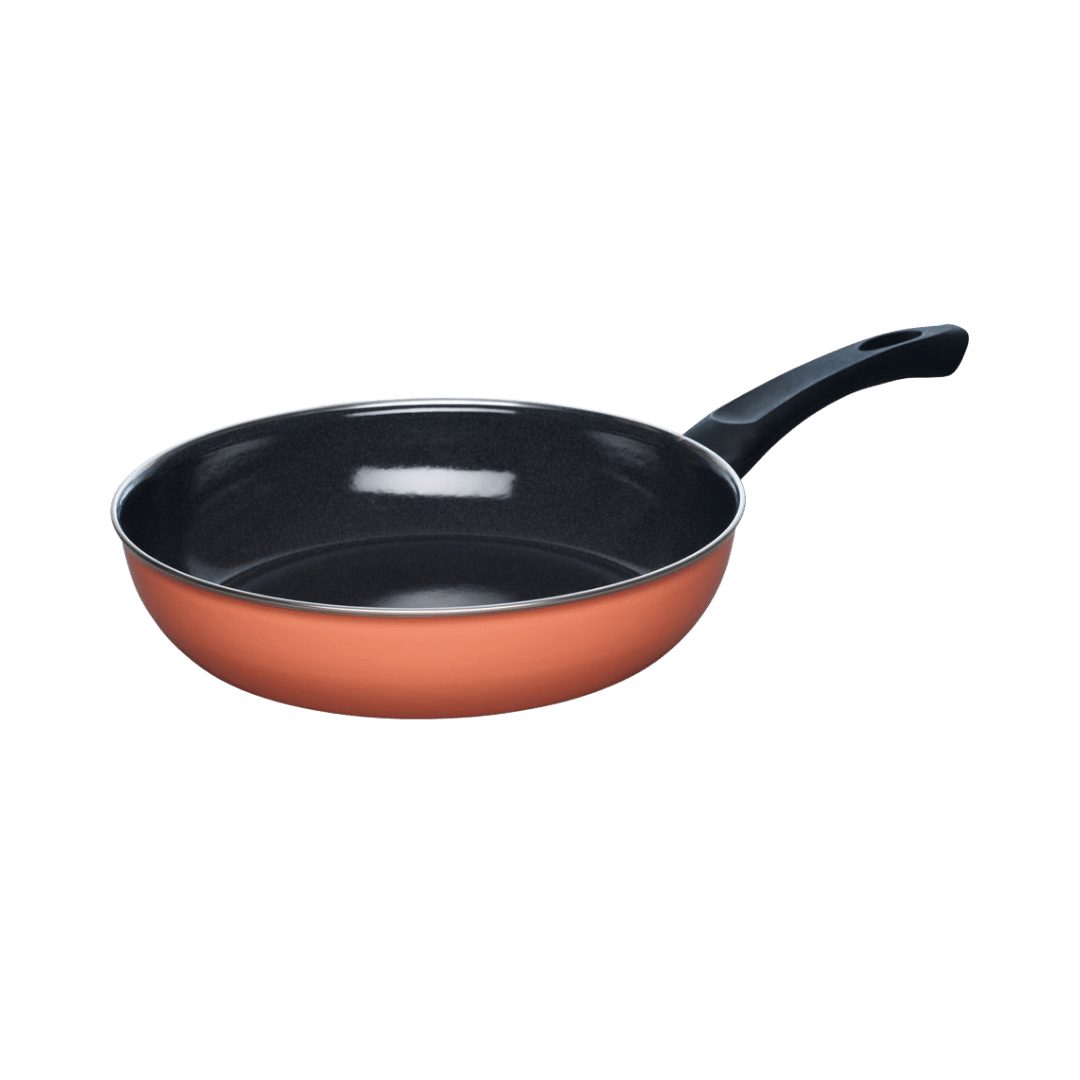 Bratpfanne NOUVELLE PUR Emaille Pfanne extra stark 28cm Orange