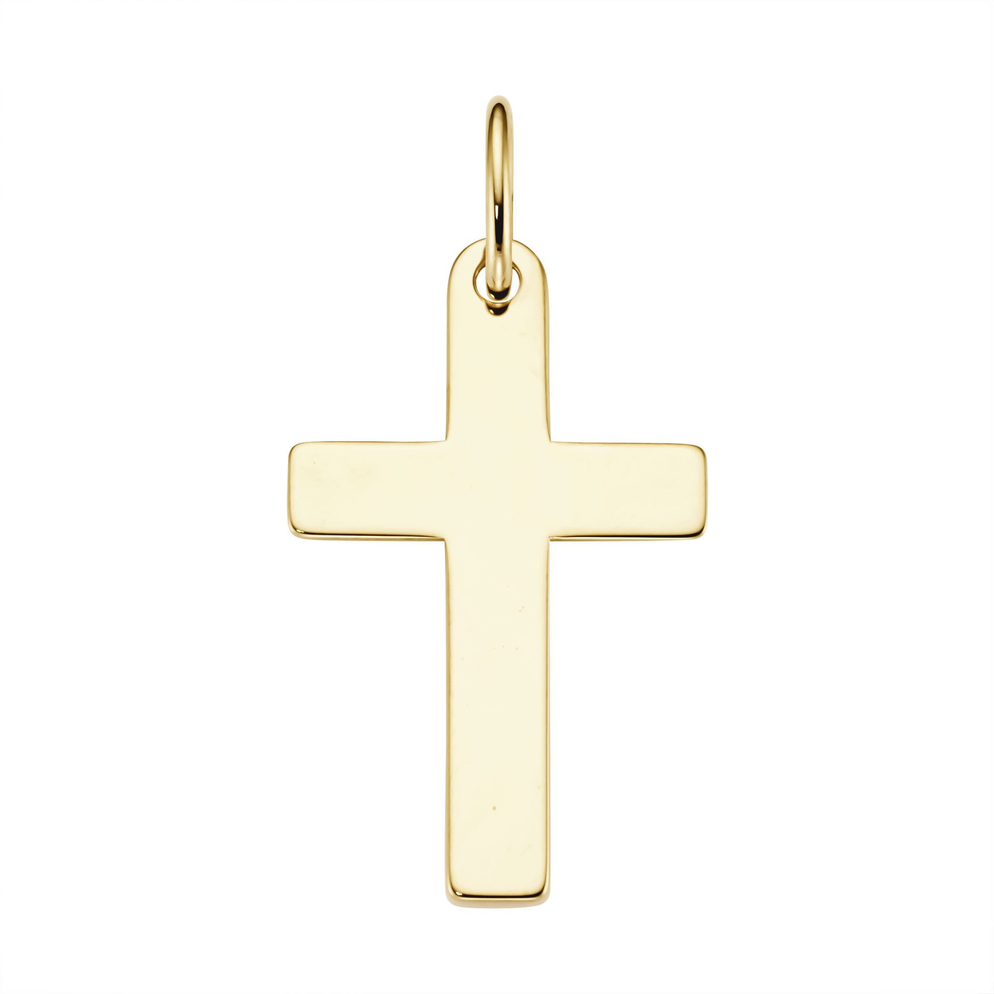 Luigi Merano Kreuzanhänger Kreuz, Gold 375