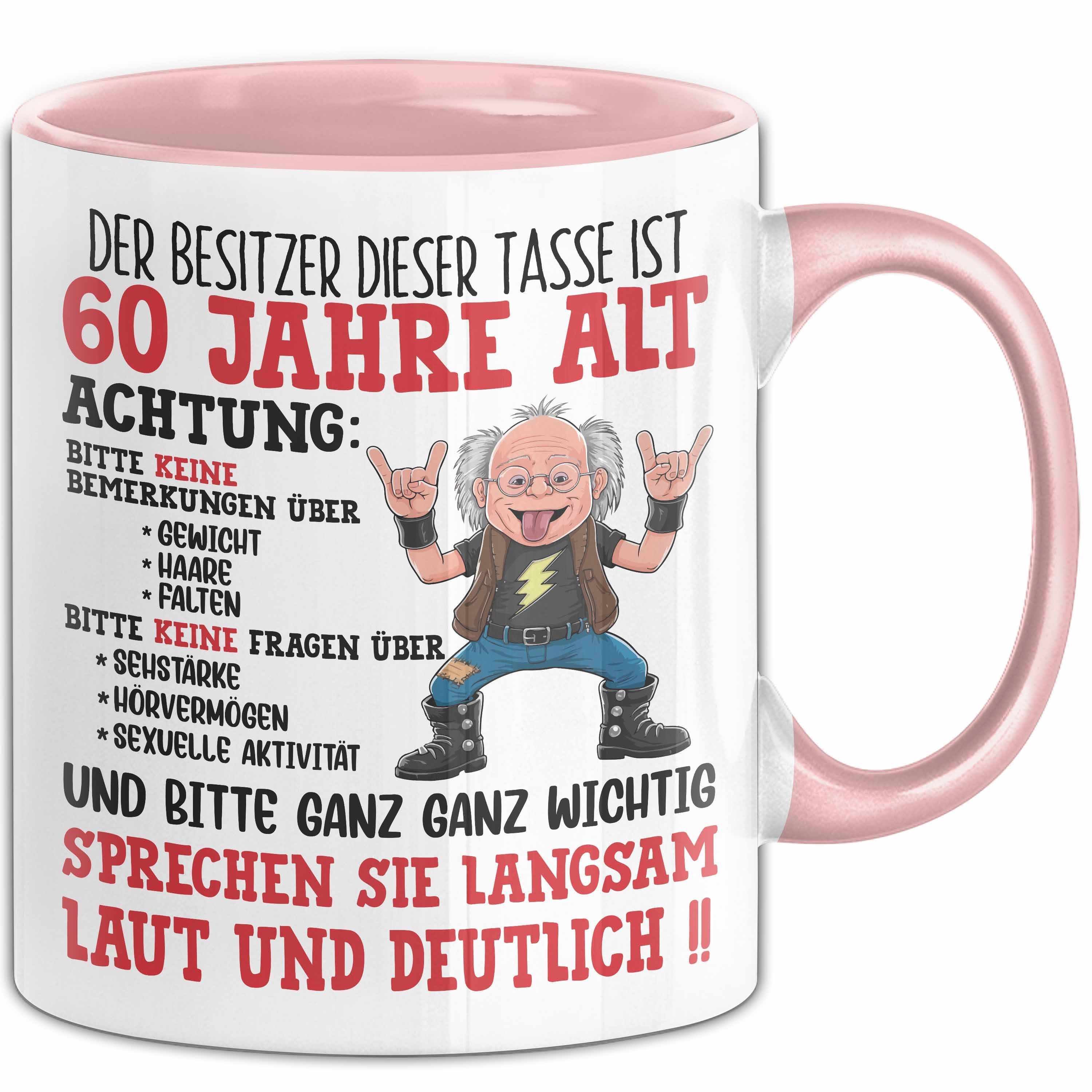 Trendation Tasse 60. Geburtstag Tasse Geschenk Der Besitzer Dieser Tasse Ist 60 Jahre A