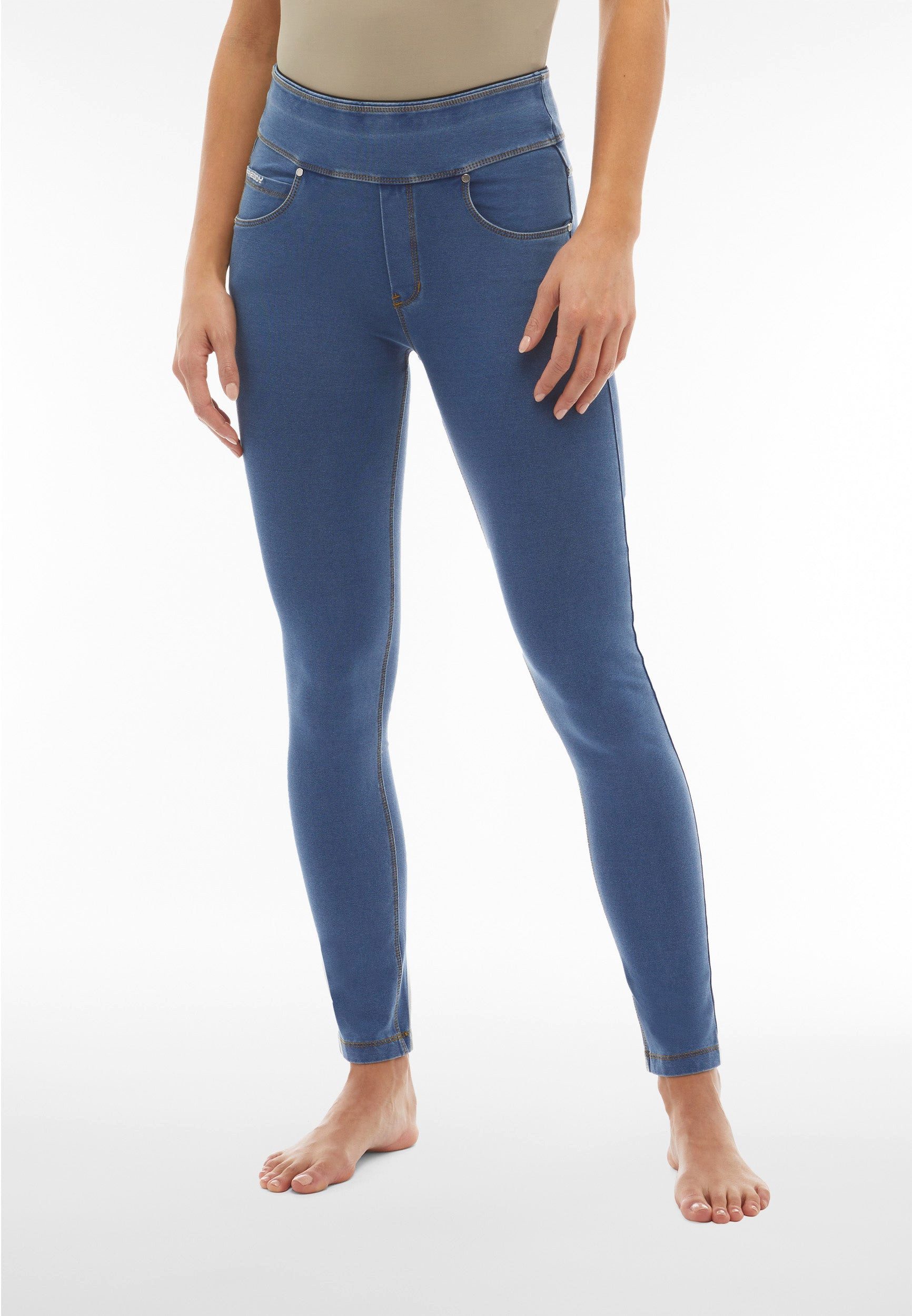 Freddy Shapingleggings NOW SKINNY YOGA mit Lifting & Shaping Effekt und Umschlagbund