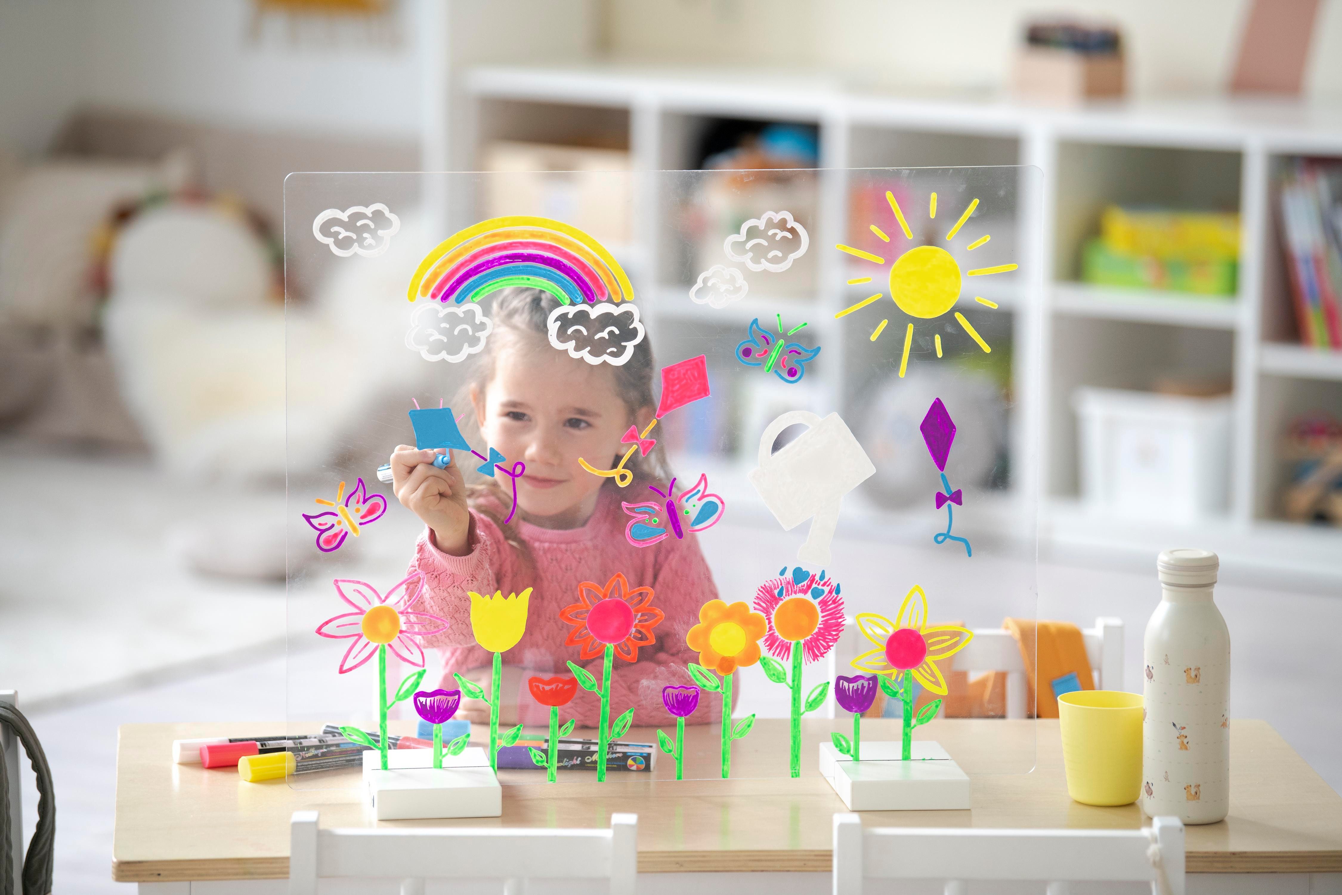 Betzold Staffelei Kreativ-Fenster-Set mit Kreidestiften