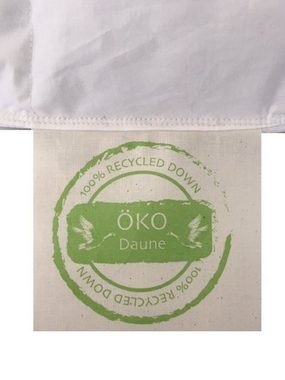 Kopfkissen Öko Daune Kissen 40x80 cm Recycling Daune nachhaltig, Betten Traumland, ökologischen Bettwaren, recycelt nachhaltig