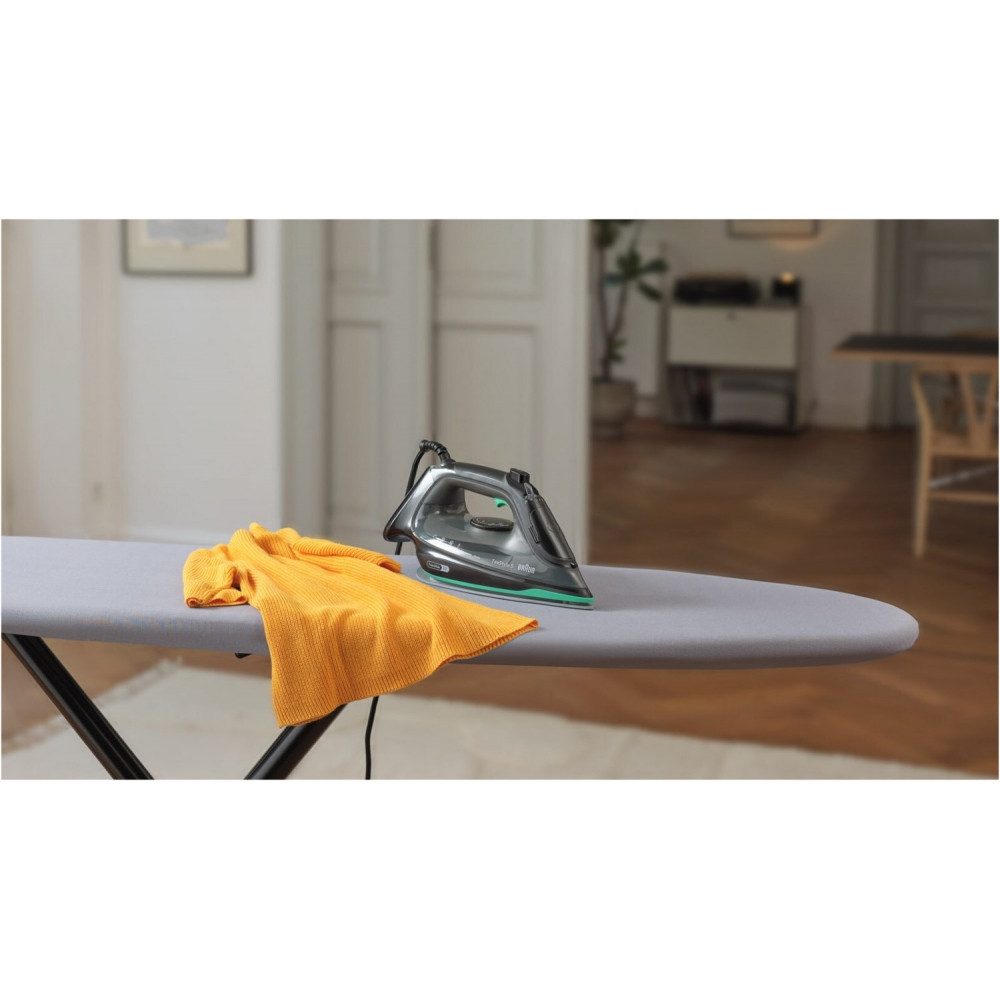 Braun Reise-Dampfbügeleisen SI 5277 GR Dampfbügeleisen schwarz/grün, 2700 W