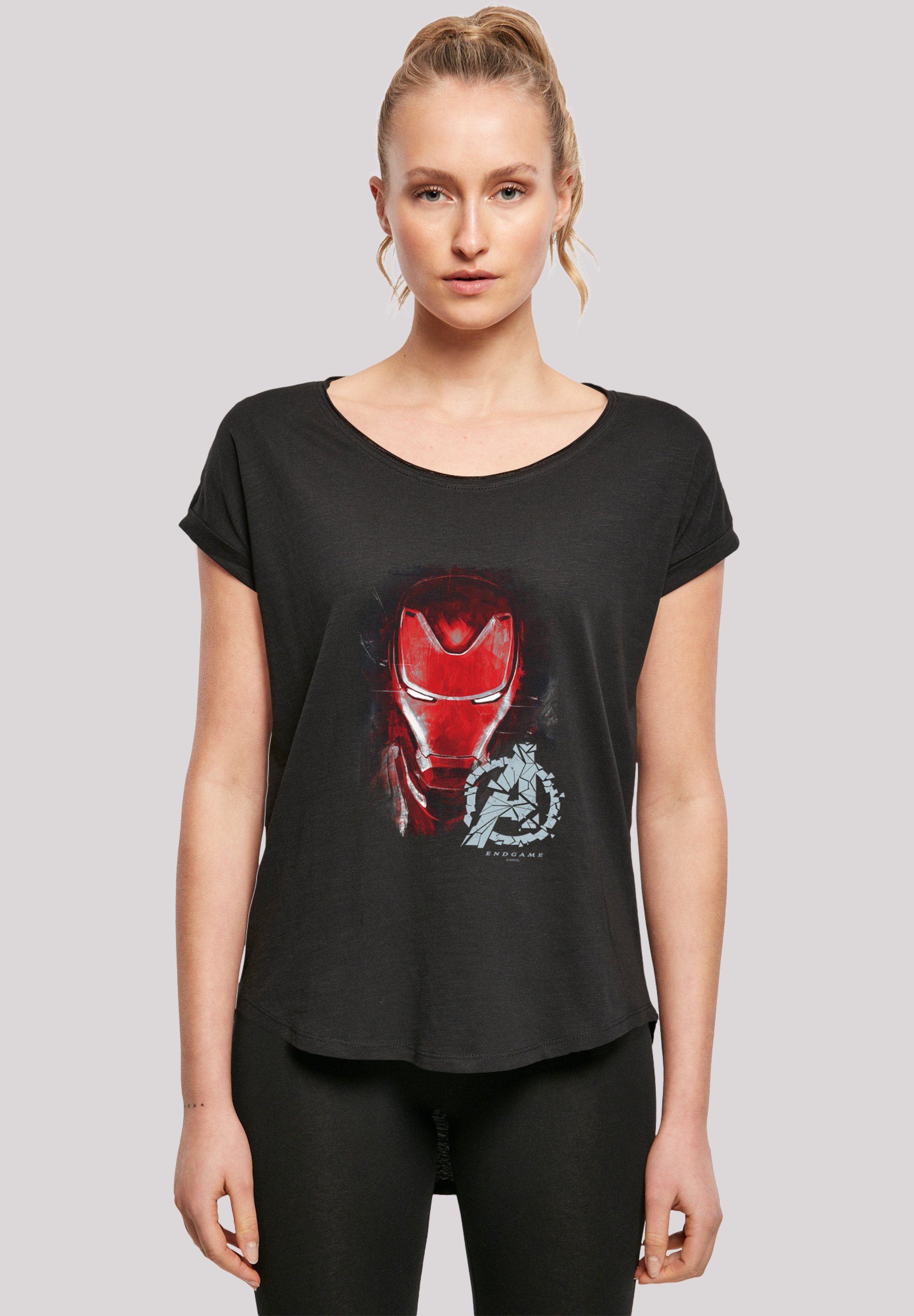 F4NT4STIC T-Shirt Marvel Endgame Iron Man Brushed Print schwarz